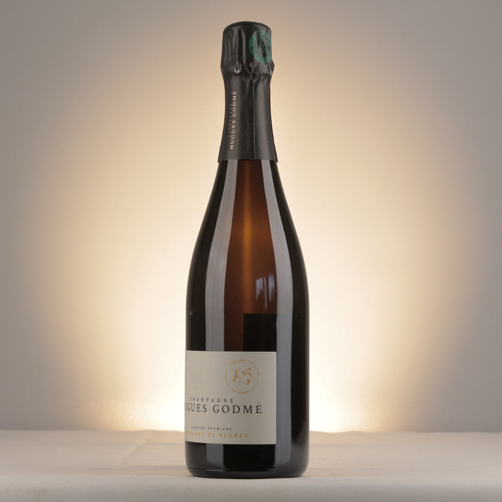 Champagne Hugues Godmé 1er Cru Blanc de Blancs NV Bottle detail
