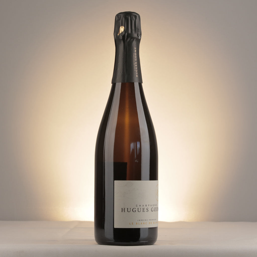 Champagne Hugues Godmé 1er Cru Blanc de Blancs NV Bottle label