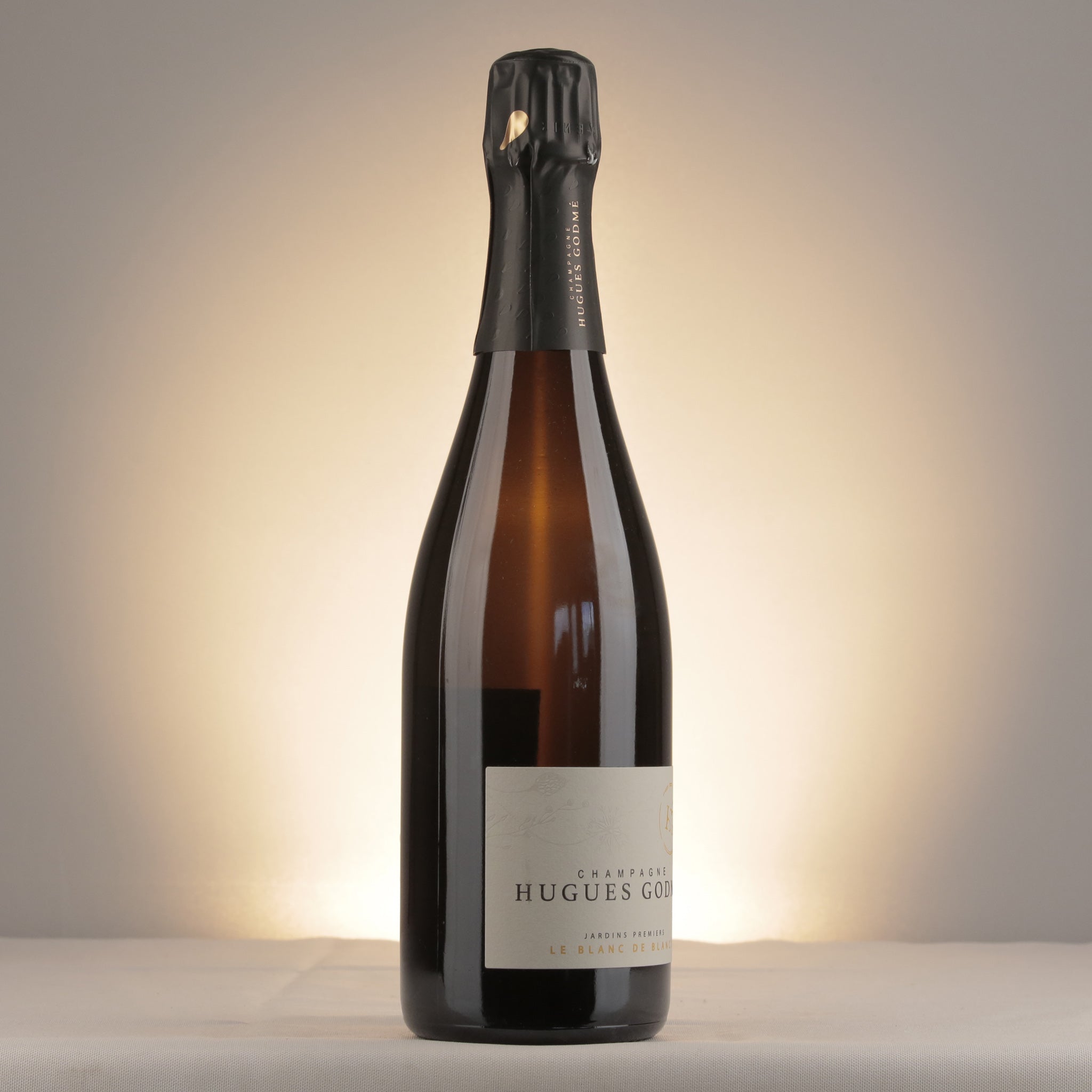 Champagne Hugues Godmé 1er Cru Blanc de Blancs NV Bottle label