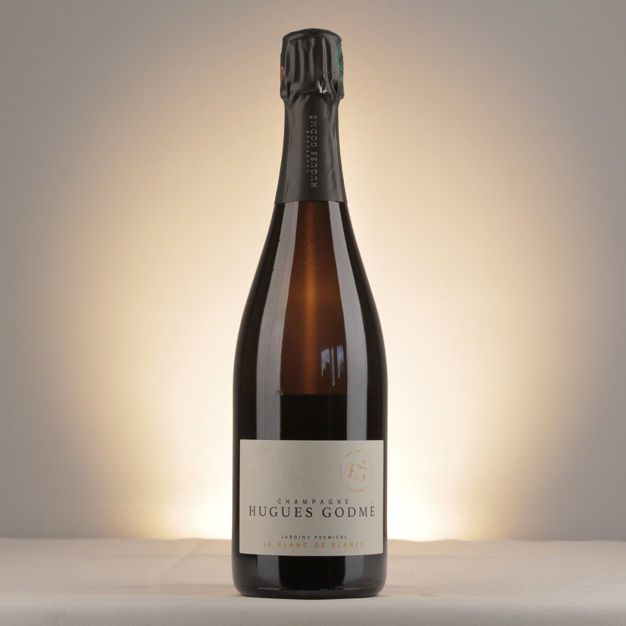 Champagne Hugues Godmé 1er Cru Blanc de Blancs NV Bottle front