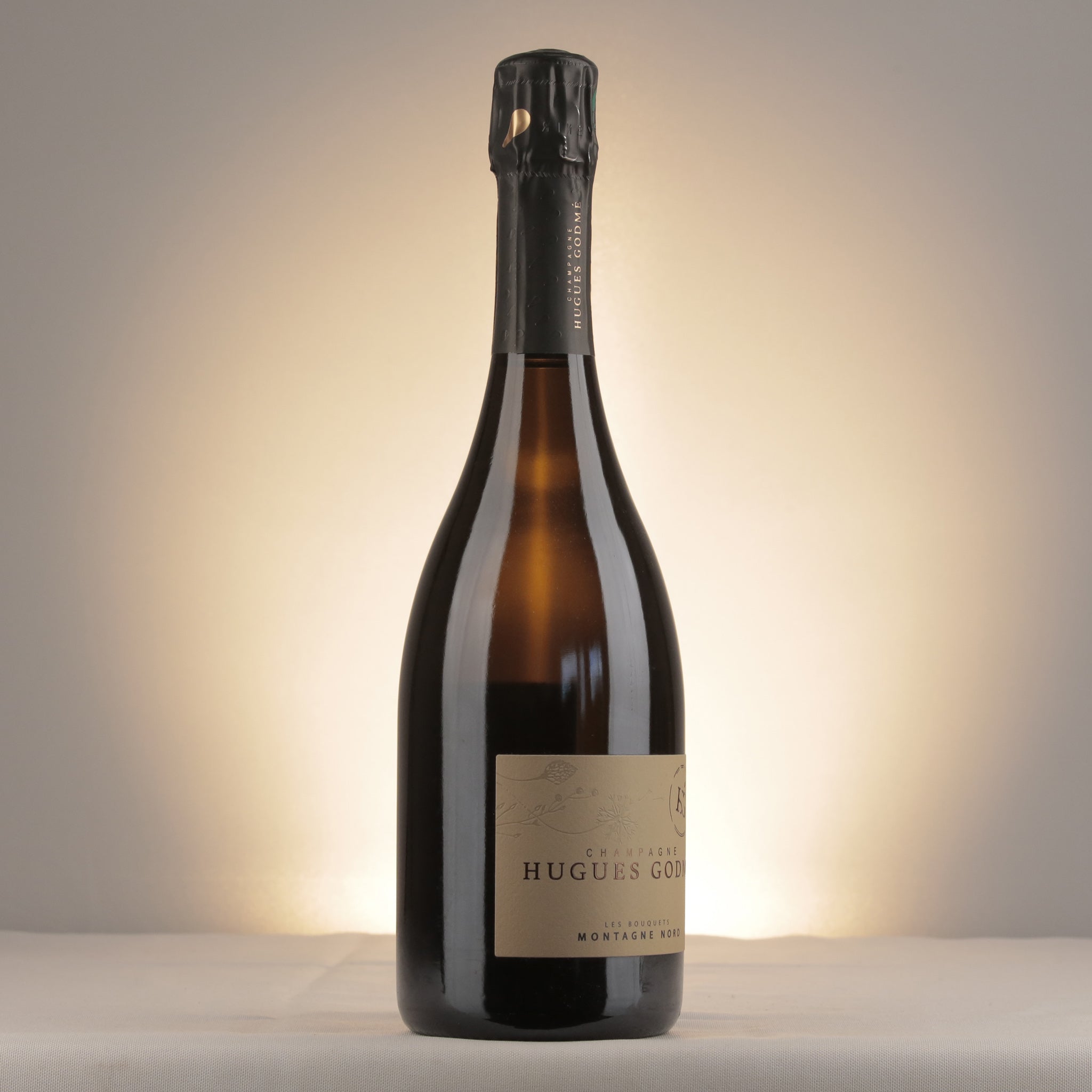 Champagne Hugues Godmé Les bouquets Montagne Nord NV Bottle label