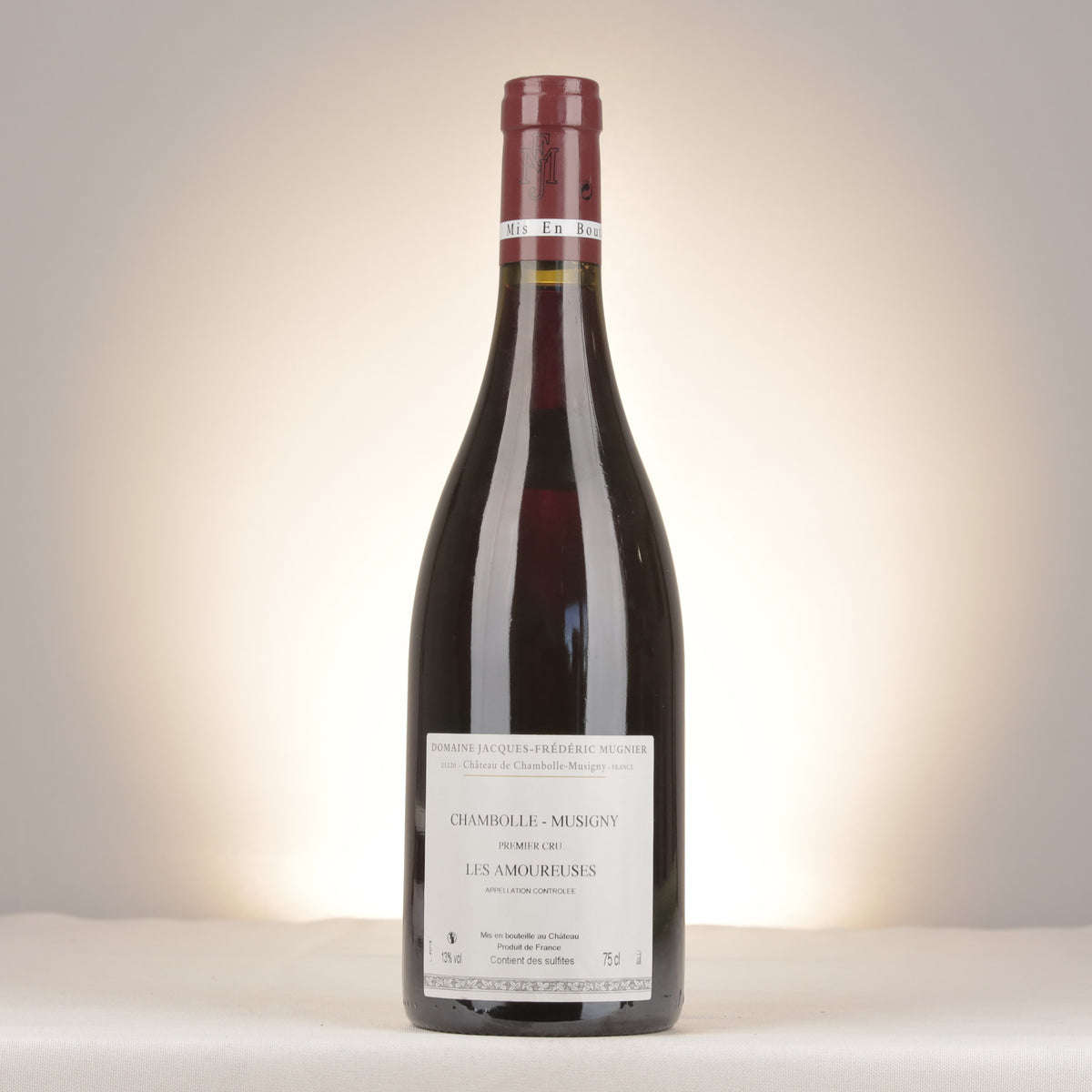 Jacques-Frederic Mugnier Chambolle-Musigny 1er Cru Les Amoureuses 2016 Bottle back