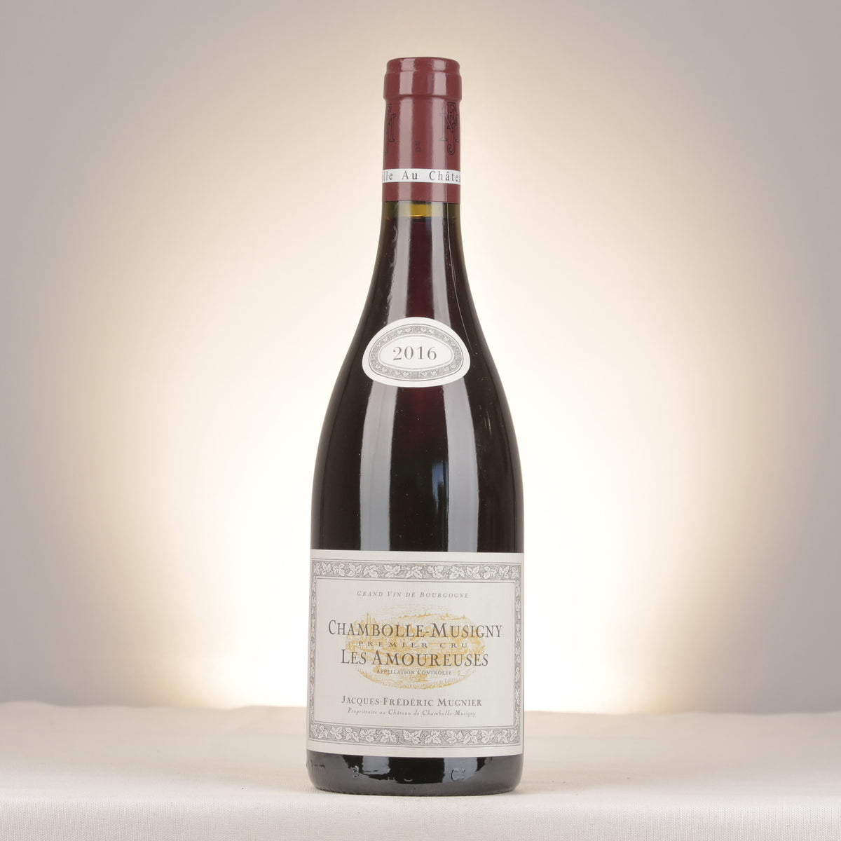 Jacques-Frederic Mugnier Chambolle-Musigny 1er Cru Les Amoureuses 2016 Bottle front
