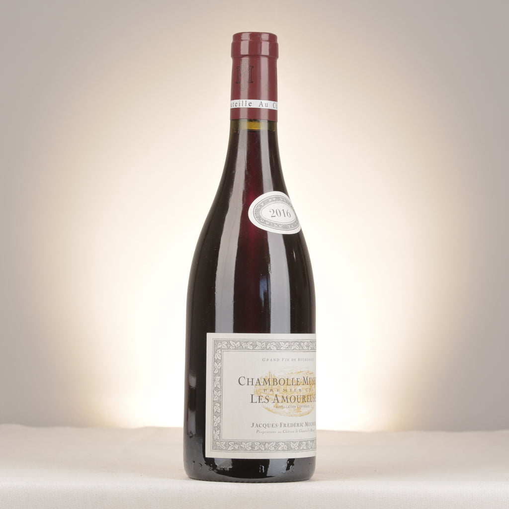 Jacques-Frederic Mugnier Chambolle-Musigny 1er Cru Les Amoureuses 2016 Bottle turned right