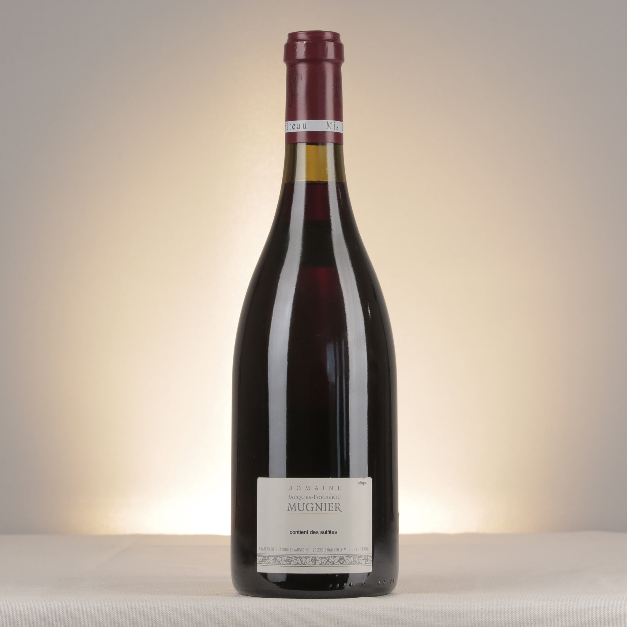 Jacques-Frederic Mugnier Nuits-Saint-Georges 1er Cru Clos Fourches 2006 Bottle back