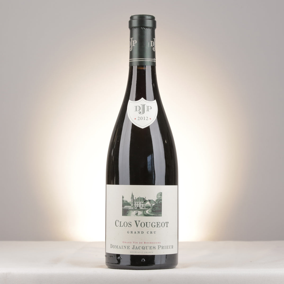 Jacques Prieur Clos de Vougeot Grand Cru 2012 Bottle front