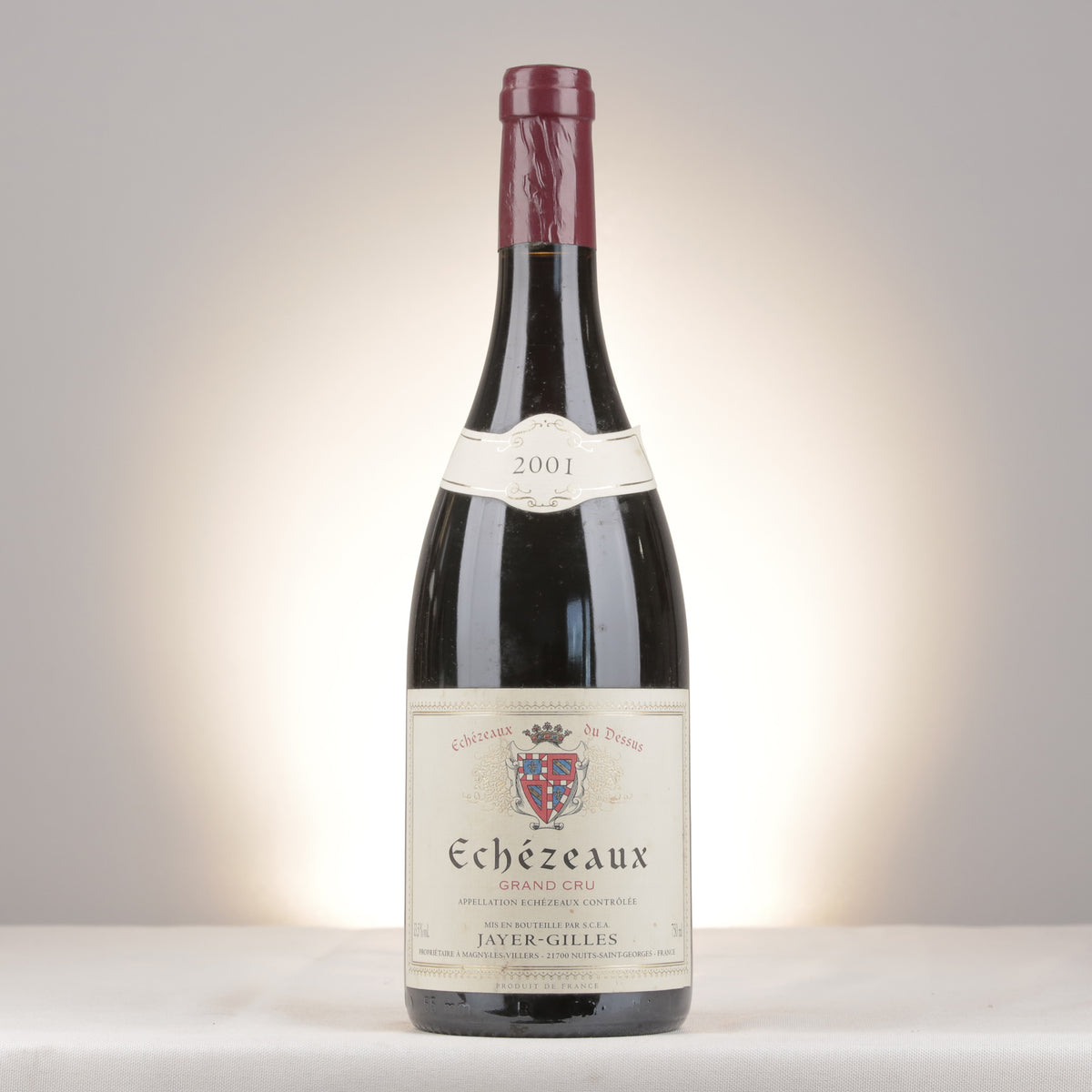Jayer-Gilles Échezeaux Grand Cru 2001 Bottle front