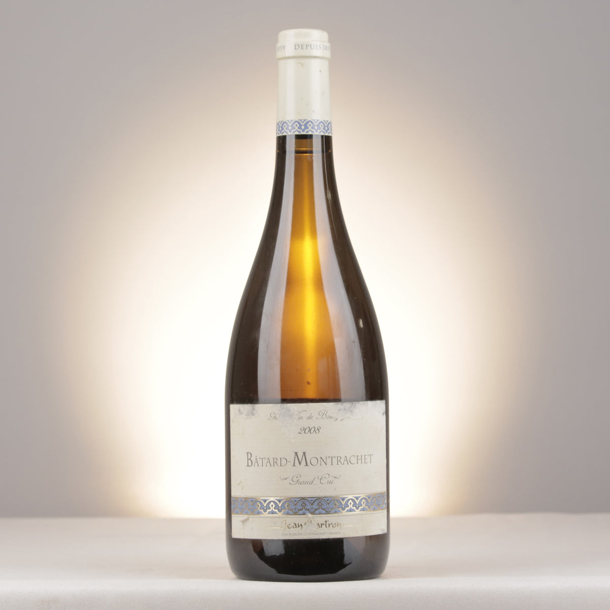 Domaine Jean Chartron Bâtard-Montrachet Grand Cru 2008 Bottle front