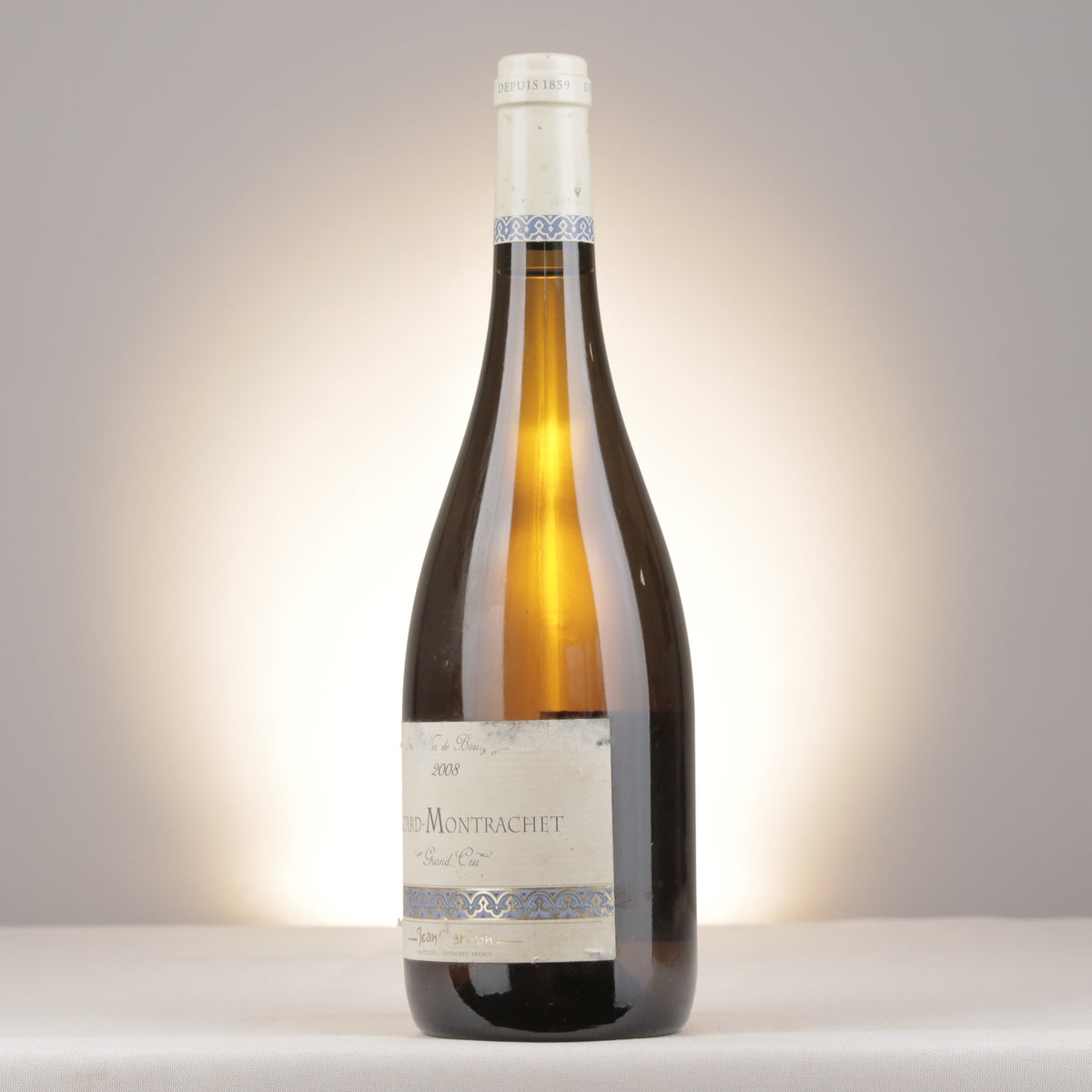 Domaine Jean Chartron Bâtard-Montrachet Grand Cru 2008 Bottle turned left