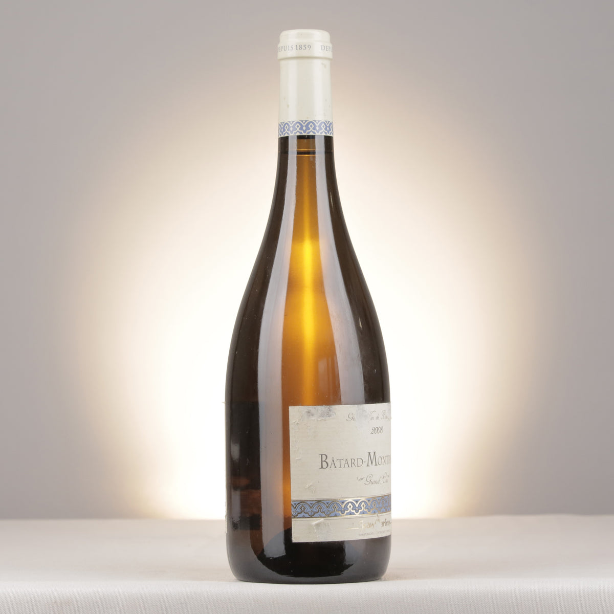 Domaine Jean Chartron Bâtard-Montrachet Grand Cru 2008 Bottle turned right