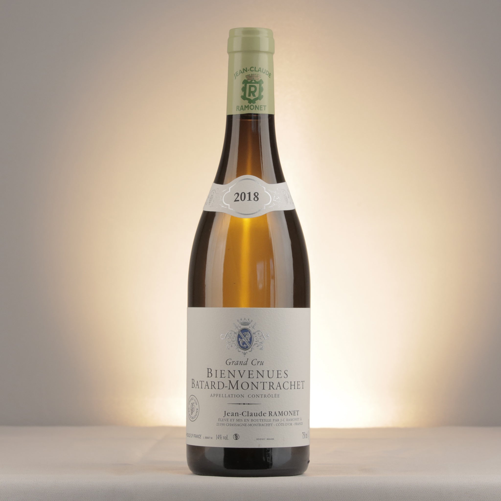 Jean-Claude Ramonet Bienvenues-Bâtard-Montrachet Grand Cru 2018 Bottle front