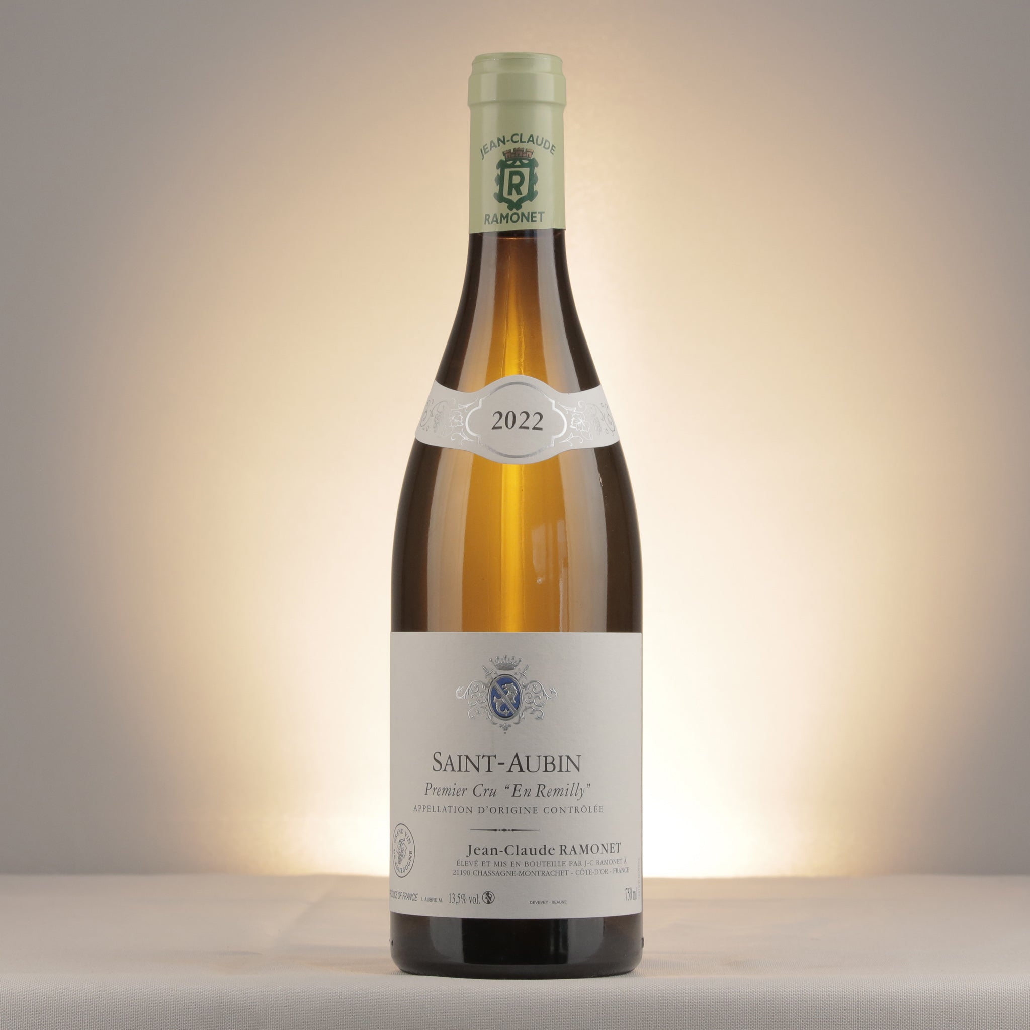Jean-Claude Ramonet Saint-Aubin 1er Cru En Remilly Blanc 2022 Bottle front