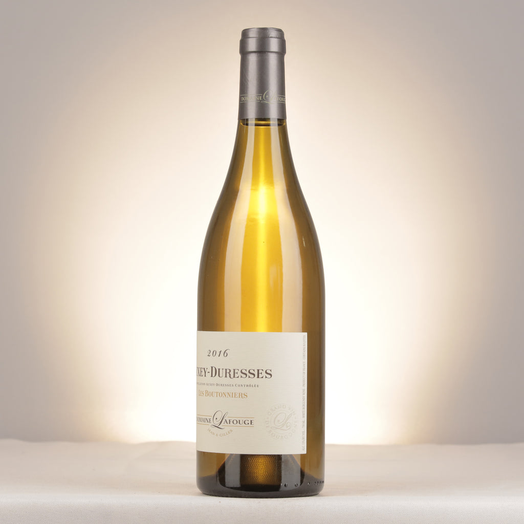 Domaine Jean & Gilles Lafouge Auxey-Duresses Les Boutonniers 2016 Bottle turned left