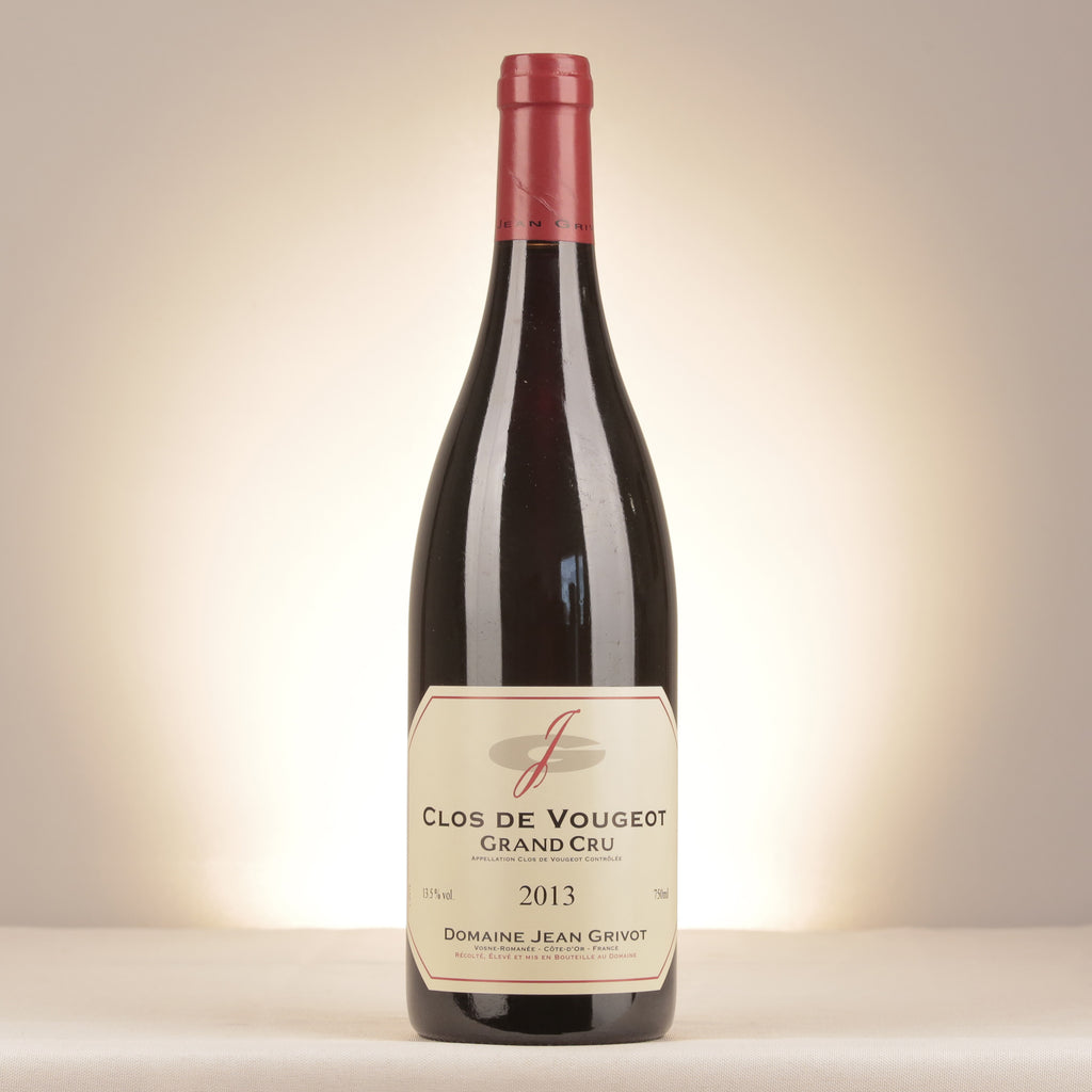 Jean Grivot Clos de Vougeot Grand Cru 2013 Bottle front