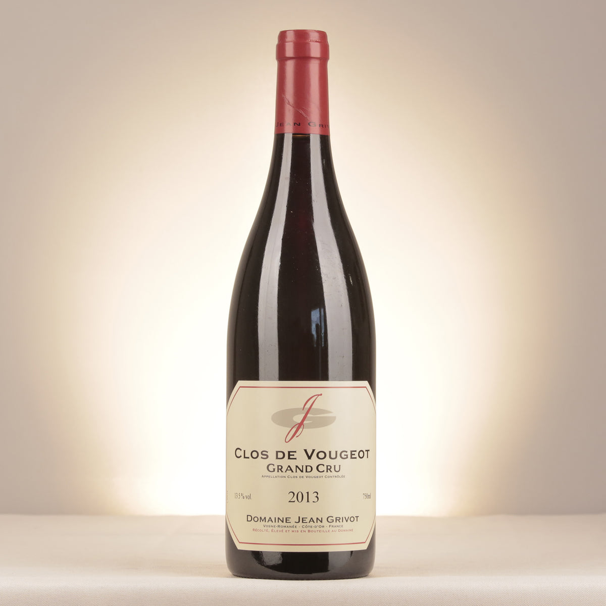 Jean Grivot Clos de Vougeot Grand Cru 2013 Bottle front