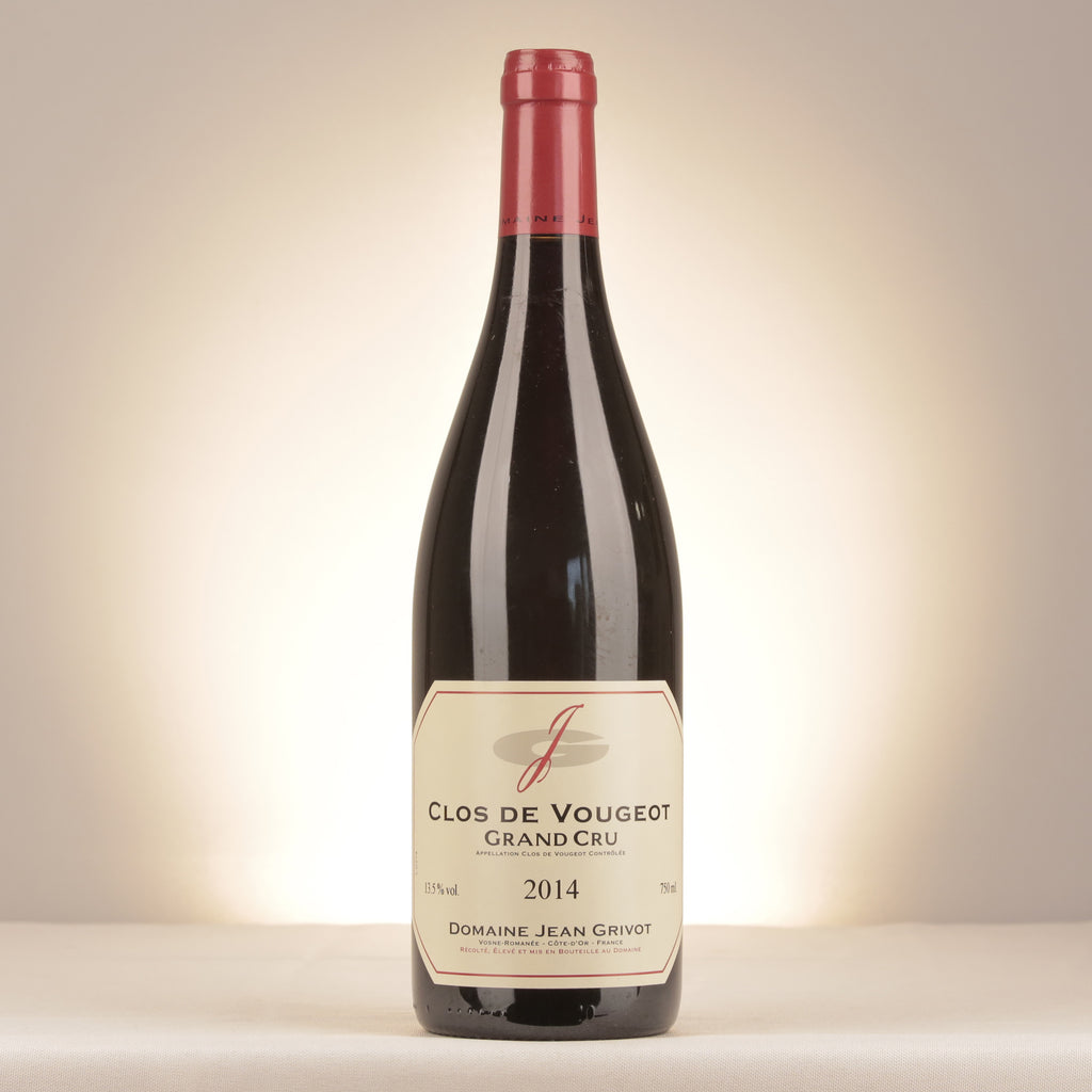Jean Grivot Clos de Vougeot Grand Cru 2014 Bottle front