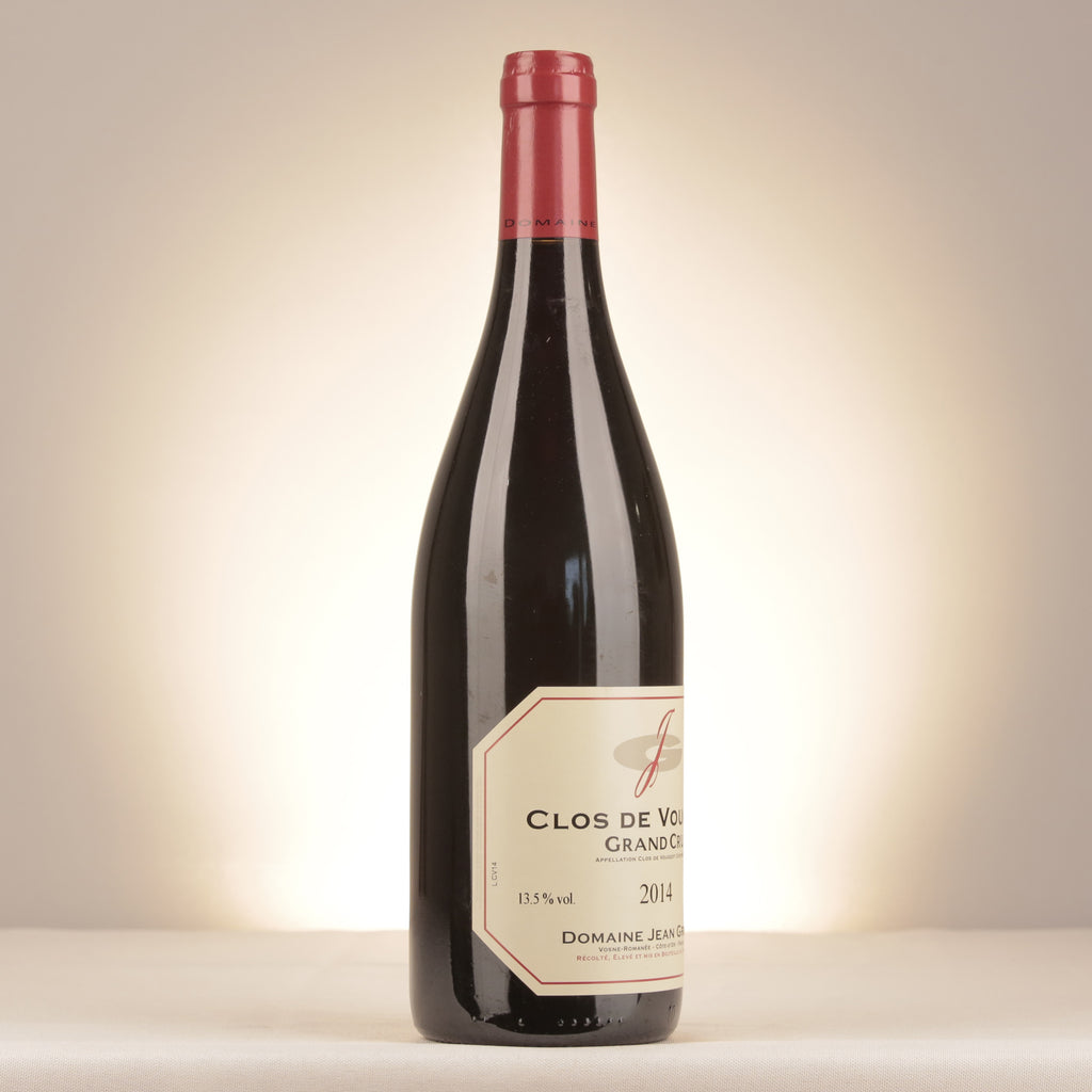 Jean Grivot Clos de Vougeot Grand Cru 2014 Bottle turned right
