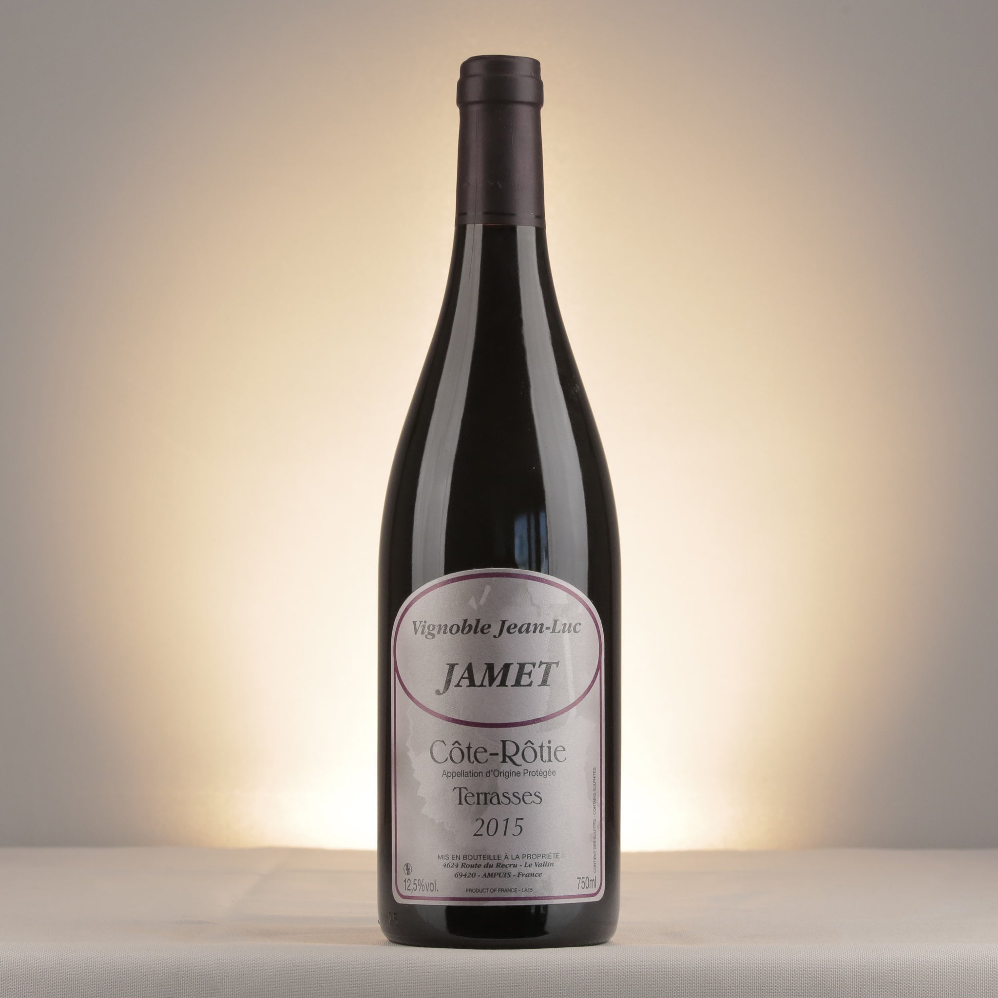 Vignoble Jean-Luc Jamet Côte-Rôtie Terrasses 2015 Bottle front