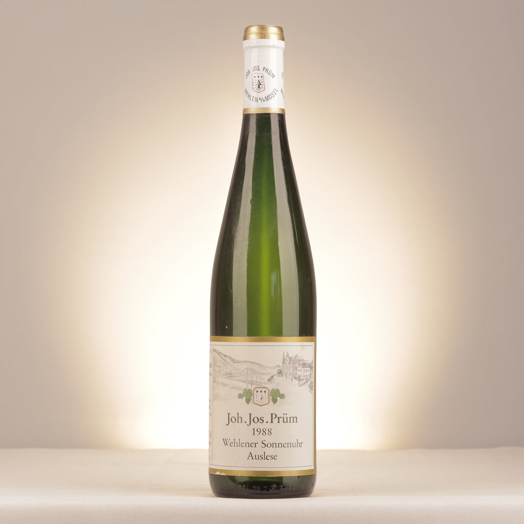 Joh. Jos. Prüm Wehlener Sonnenuhr Riesling Auslese Mosel 1988 Bottle front