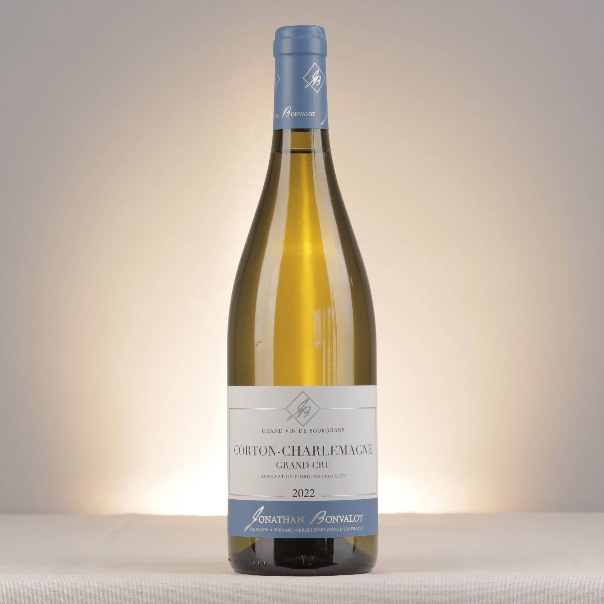 Jonathan Bonvalot Corton-Charlemagne 2022 Bottle front