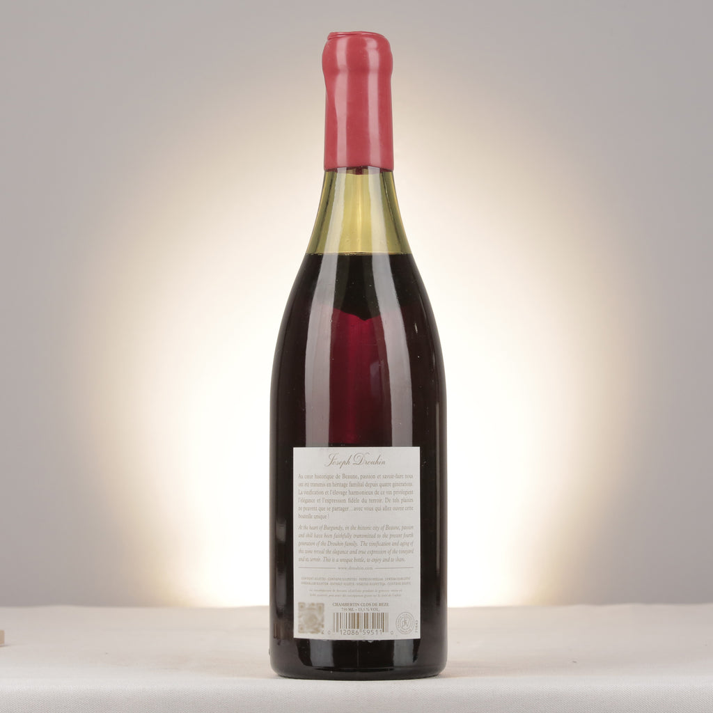Joseph Drouhin Chambertin-Clos de Bèze Grand Cru 1978 Bottle back