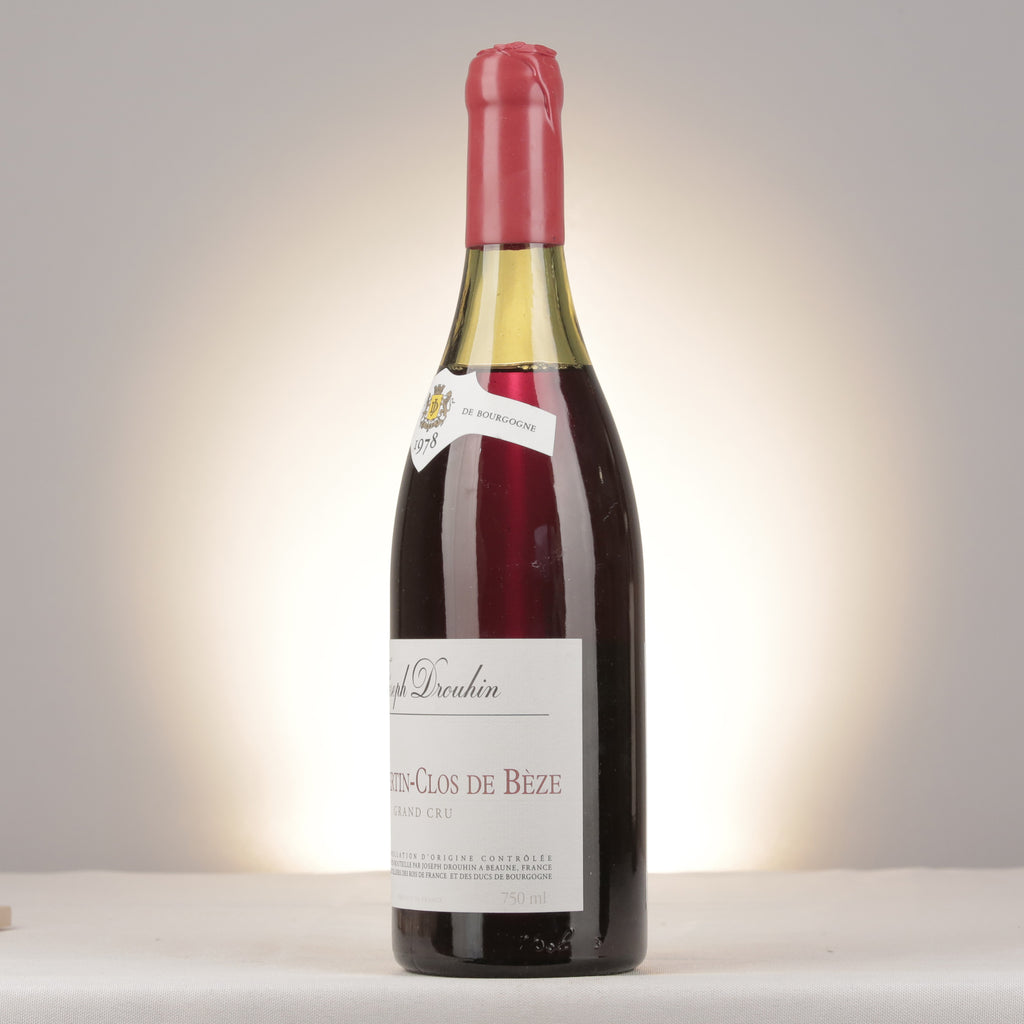 Joseph Drouhin Chambertin-Clos de Bèze Grand Cru 1978 Bottle turned left