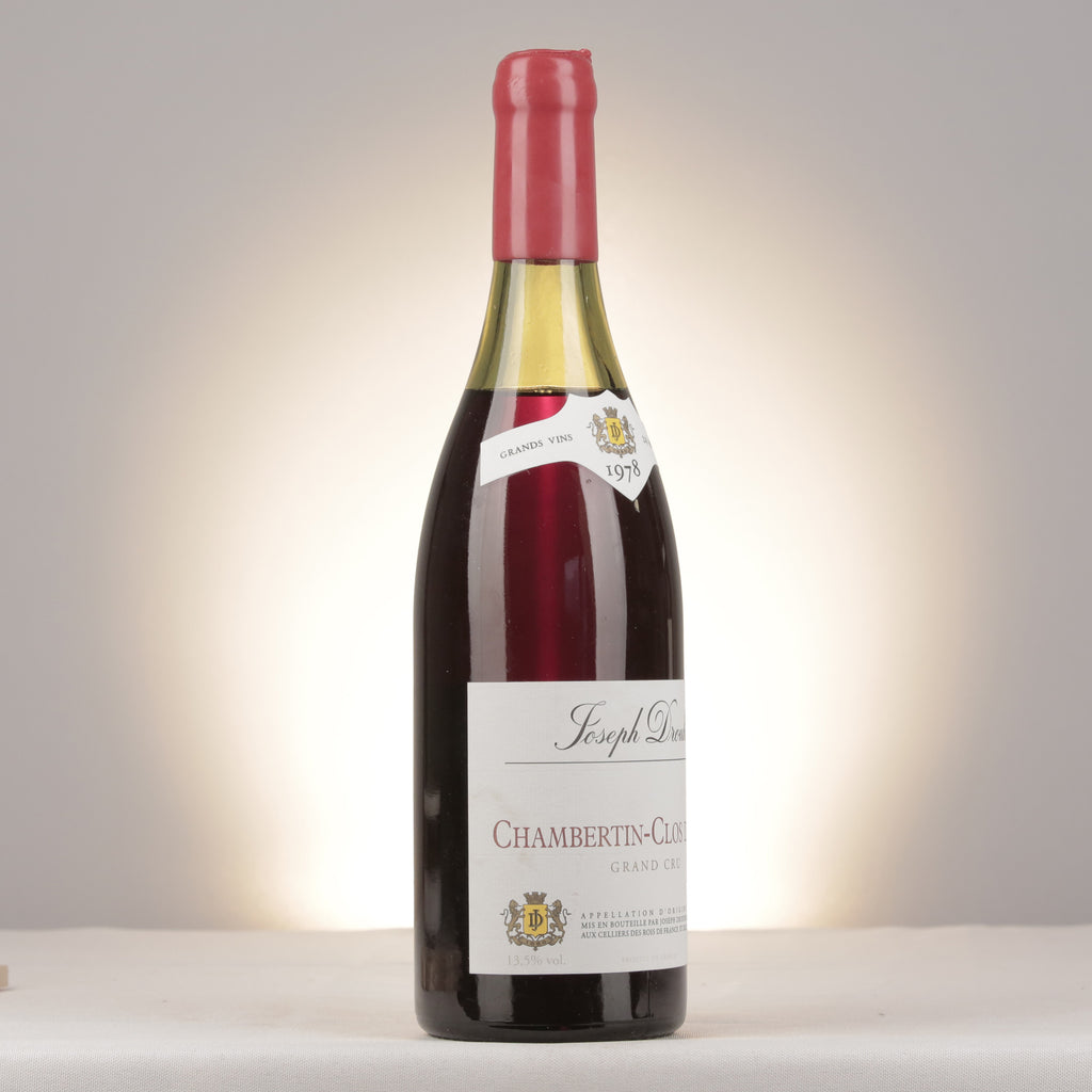Joseph Drouhin Chambertin-Clos de Bèze Grand Cru 1978 Bottle turned right