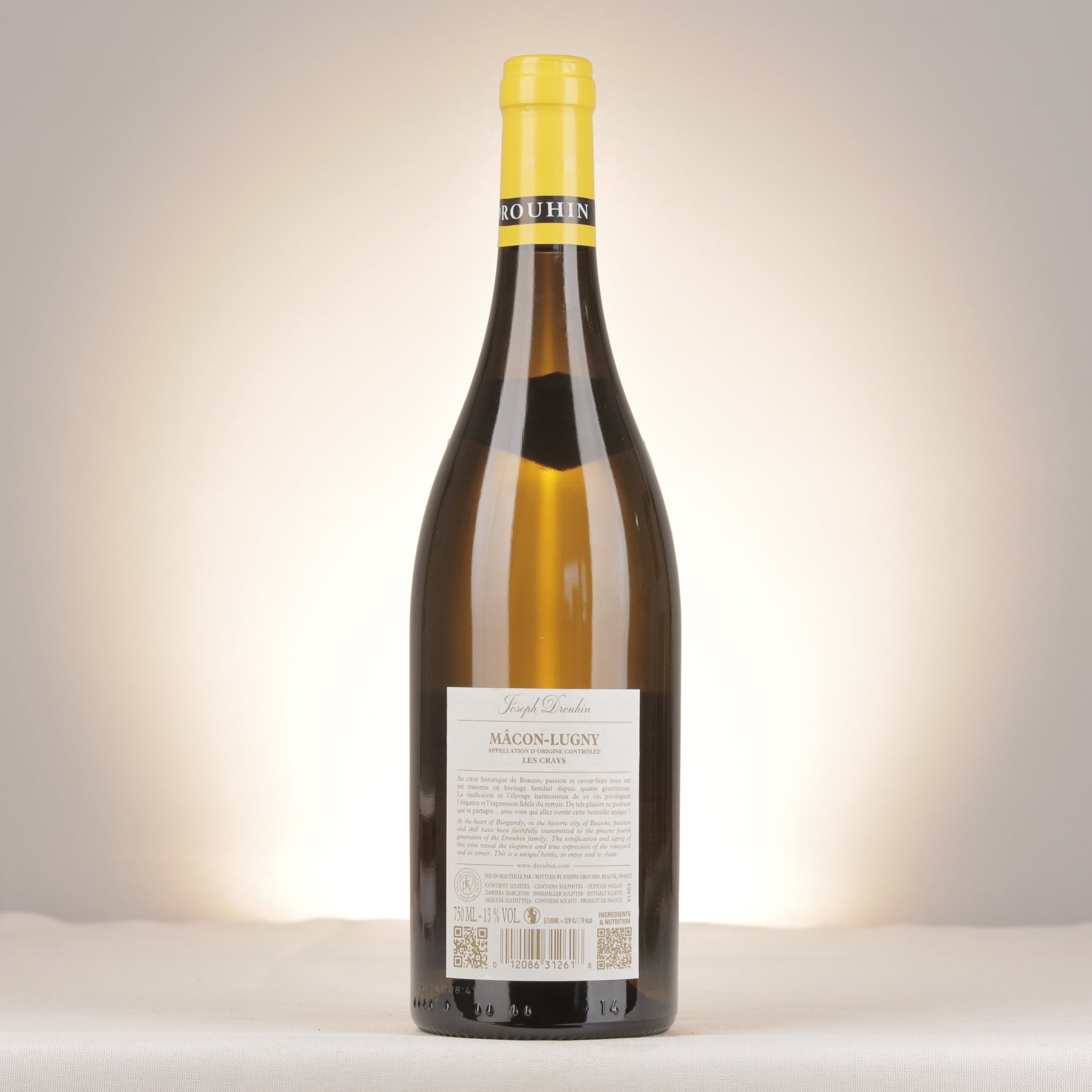 Joseph Drouhin Mâcon Lugny Les Crays 2024 Bottle back