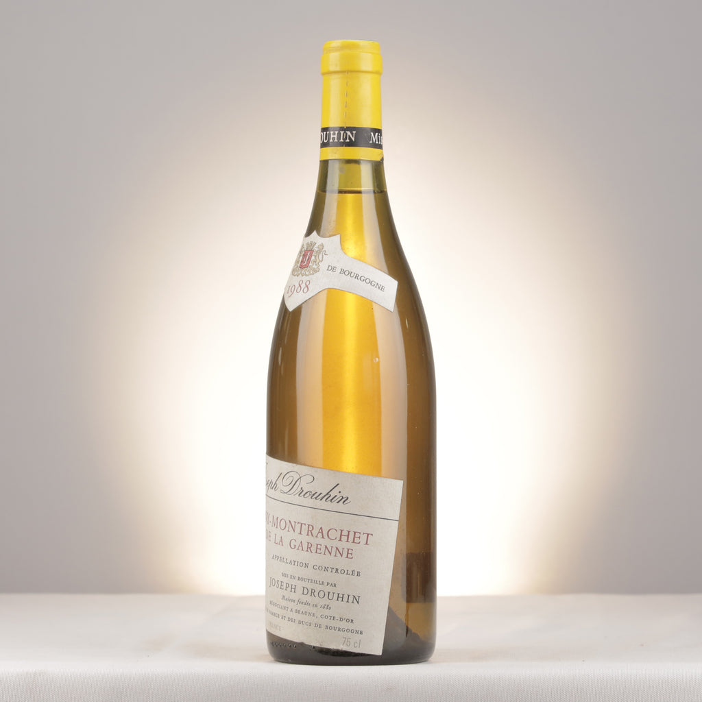 Joseph Drouhin Puligny-Montrachet 1er Cru La Garenne 1988 Bottle turned left (lot e208)