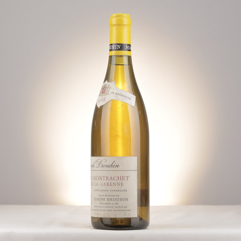 Joseph Drouhin Puligny-Montrachet 1er Cru La Garenne 1988 Bottle turned left