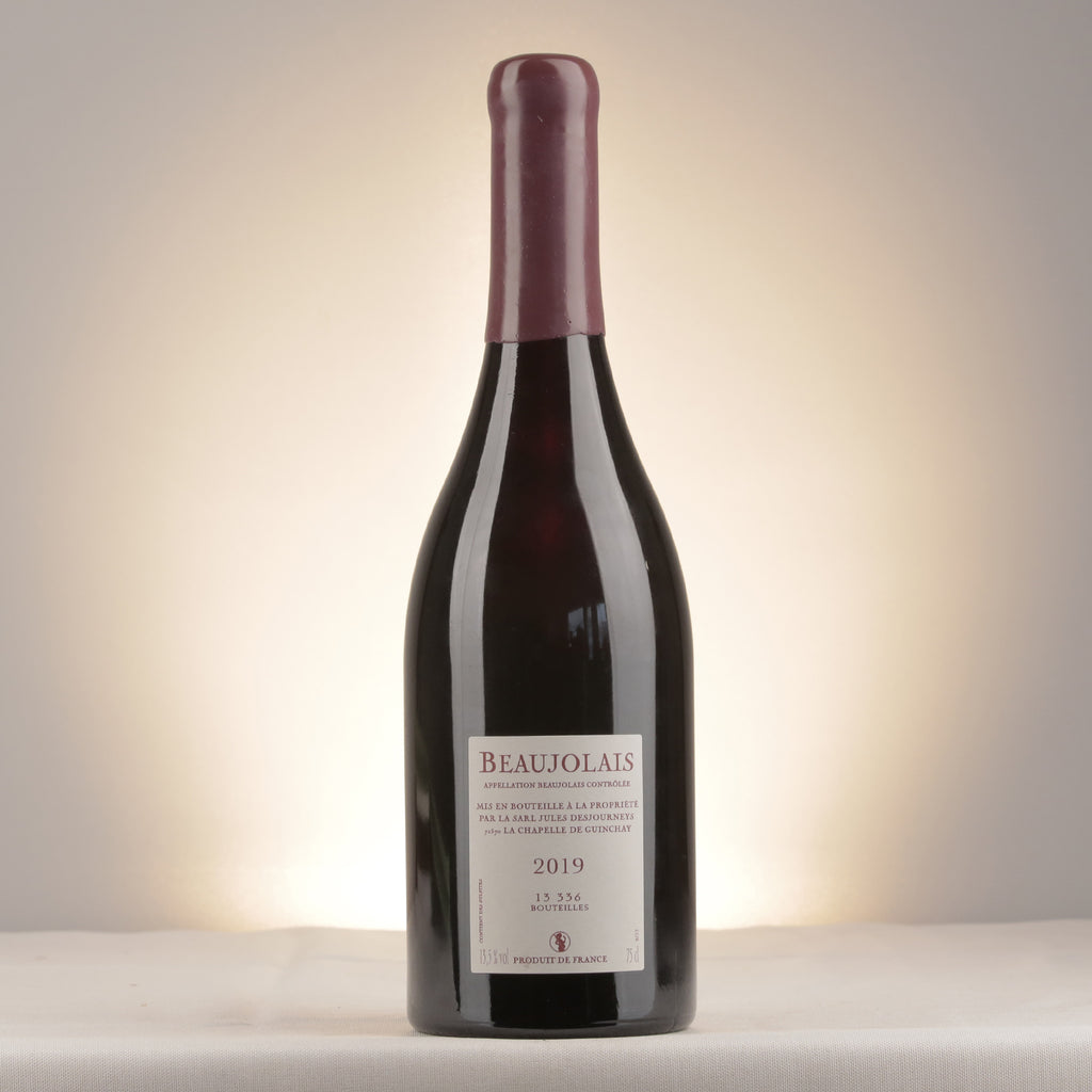 Jules Desjourneys Beaujolais 2019 Bottle back