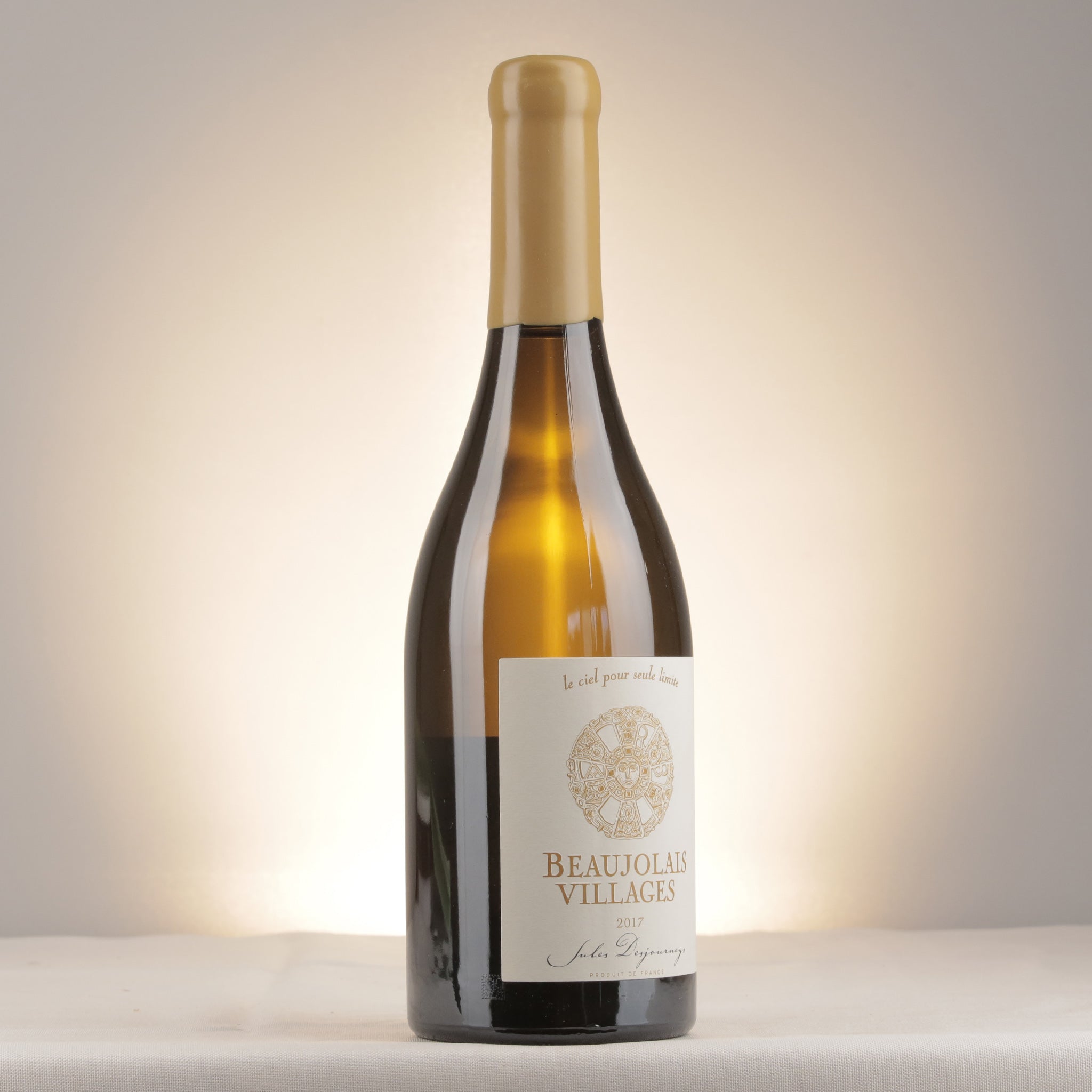 Jules Desjourneys Beaujolais-Villages Blanc 2017 Bottle label