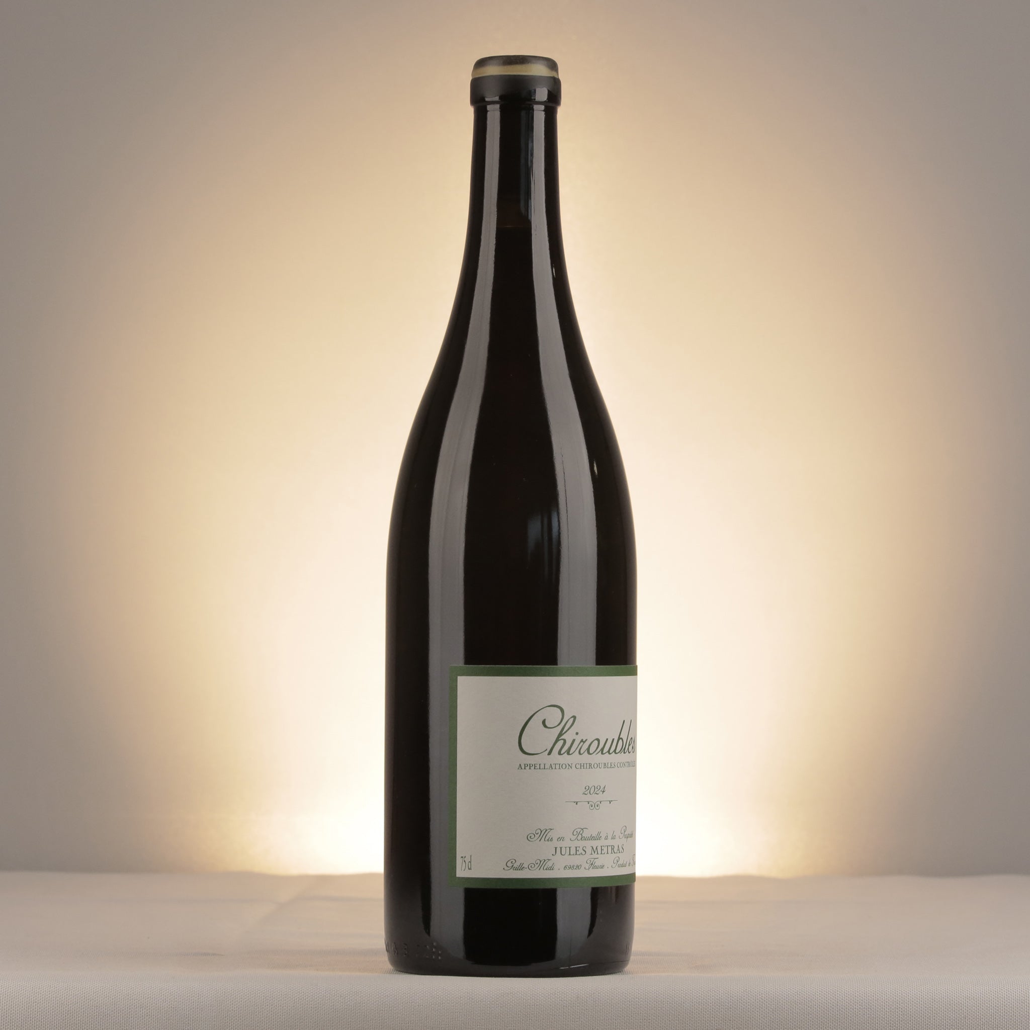 Jules Métras Chiroubles 2024 Bottle label