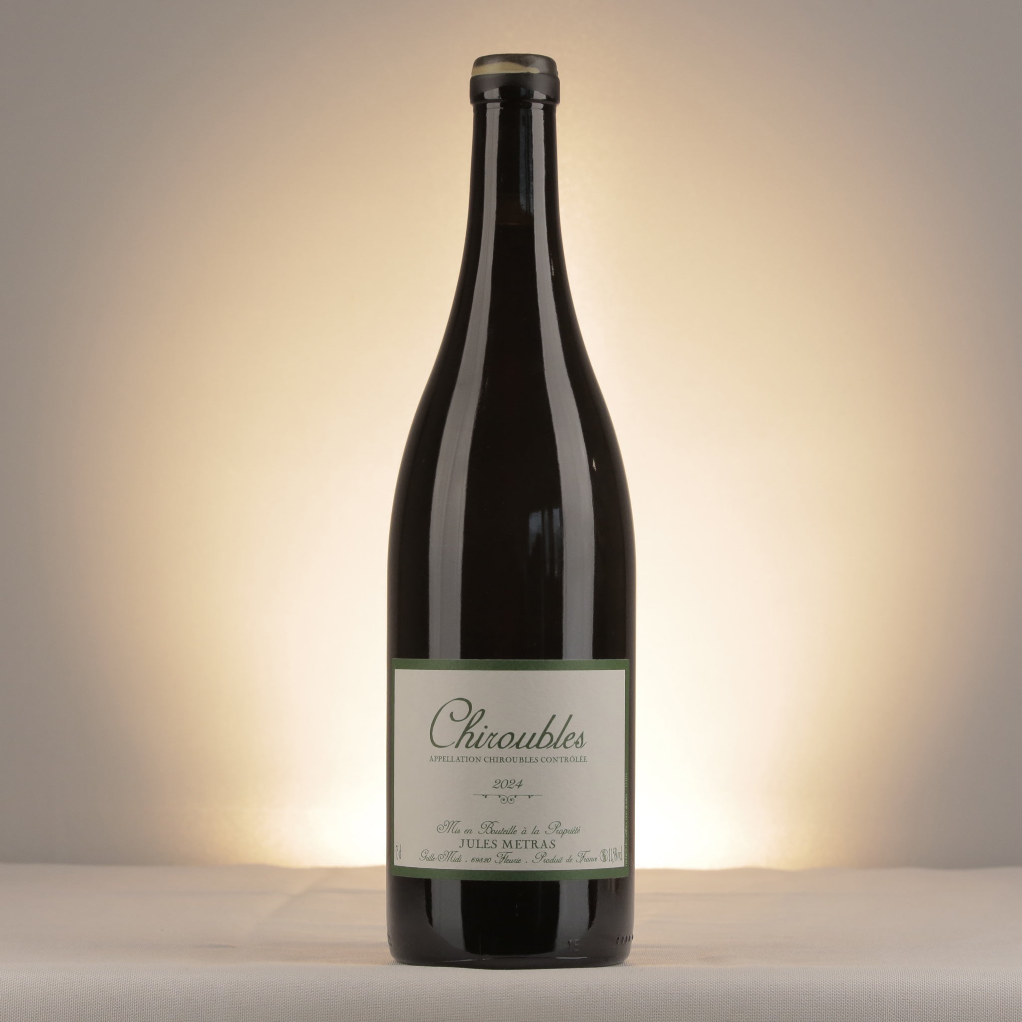 Jules Métras Chiroubles 2024 Bottle front