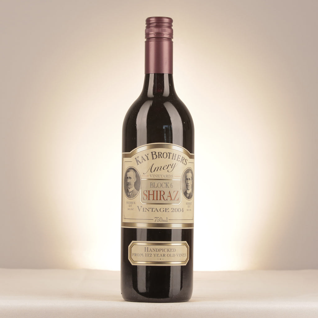 Kay Brothers Amery Vineyards Block 6 Shiraz McLaren Vale 2004 Bottle front
