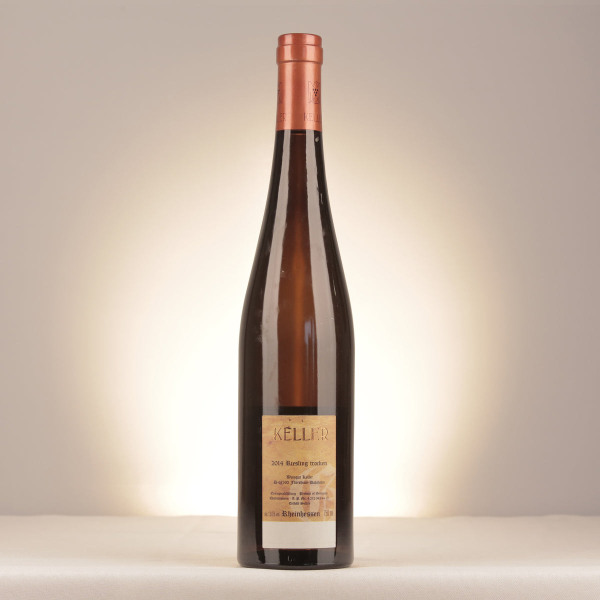 Weingut Keller G-Max Riesling Rheinhessen 2014 Bottle back