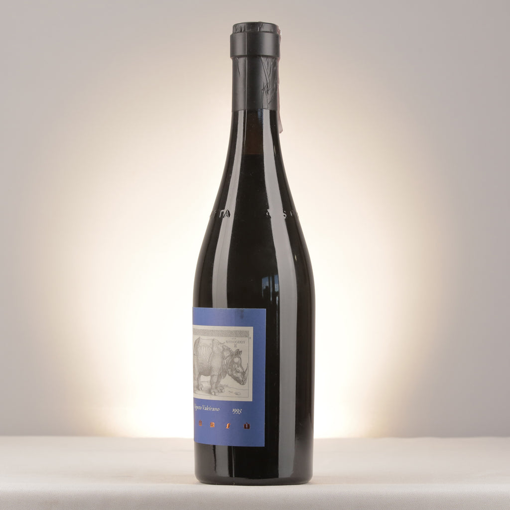 La Spinetta Barbaresco Valeirano Vürsù 1998 Bottle turned left