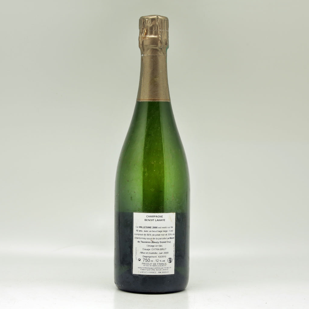 Champagne Benoit Lahaye Grand Cru Extra Brut 2008 Champagne Bottle