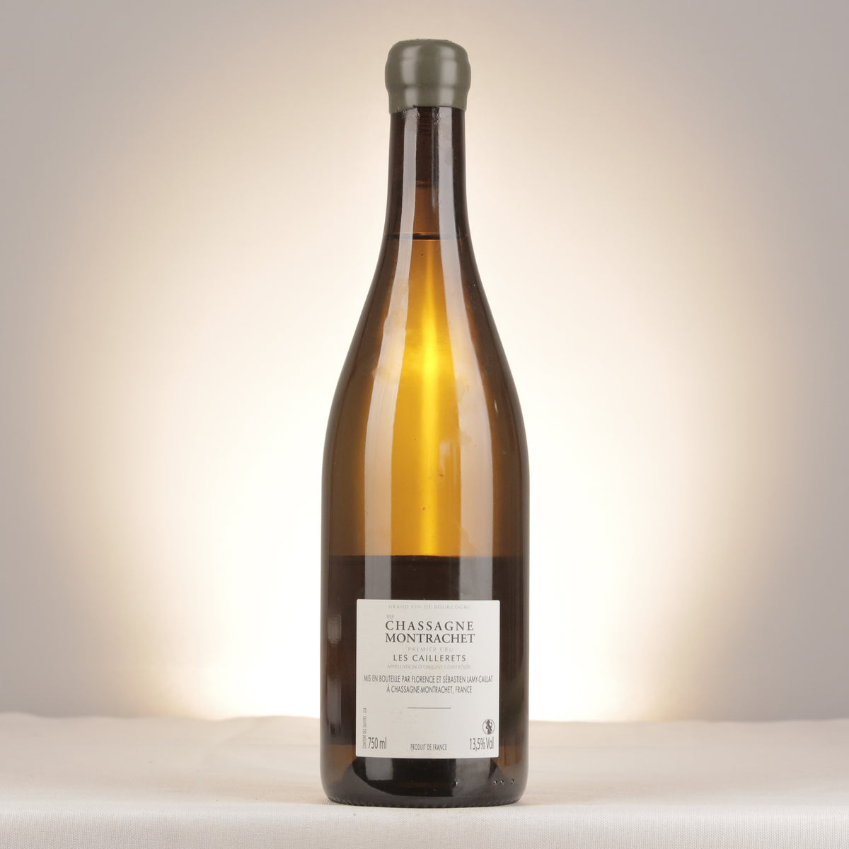 Domaine Lamy-Caillat Chassagne-Montrachet 1er Cru Les Caillerets 2022 Bottle back