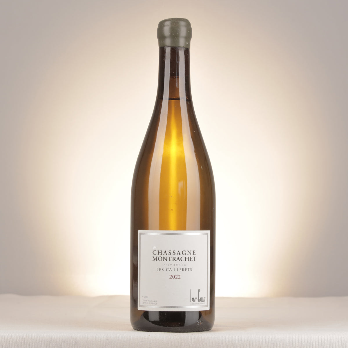 Domaine Lamy-Caillat Chassagne-Montrachet 1er Cru Les Caillerets 2022 Bottle front