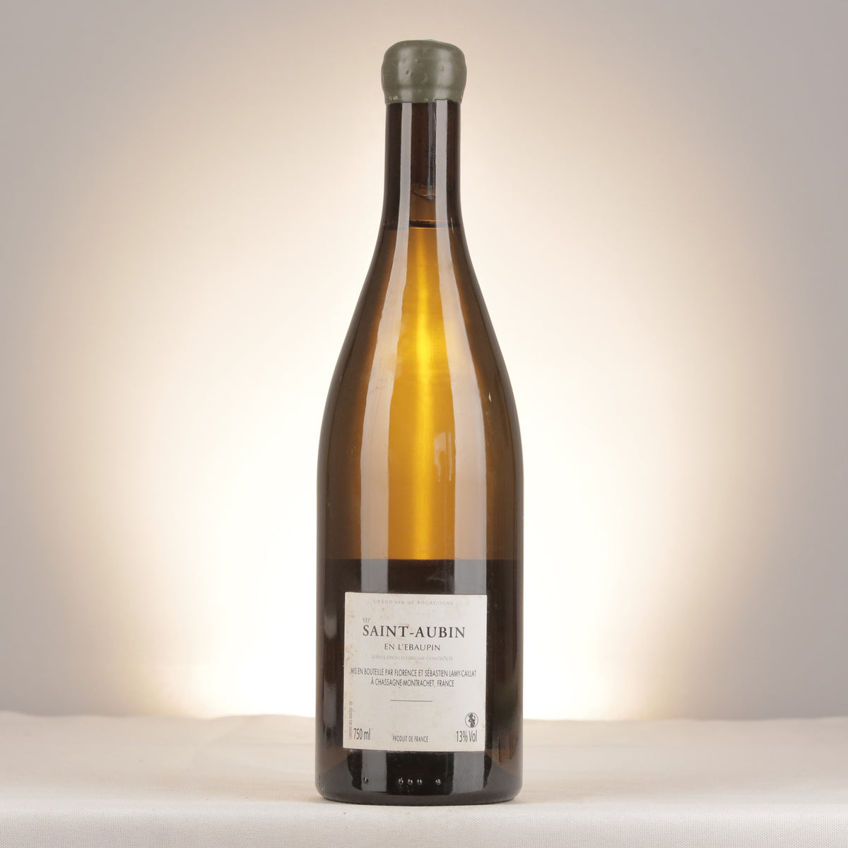 Domaine Lamy-Caillat Saint-Aubin En l'Ebaupin 2020 Bottle back
