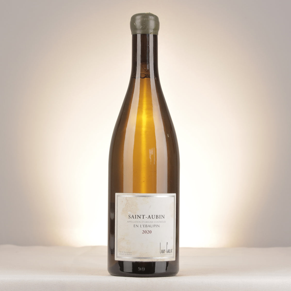 Domaine Lamy-Caillat Saint-Aubin En l'Ebaupin 2020 Bottle front