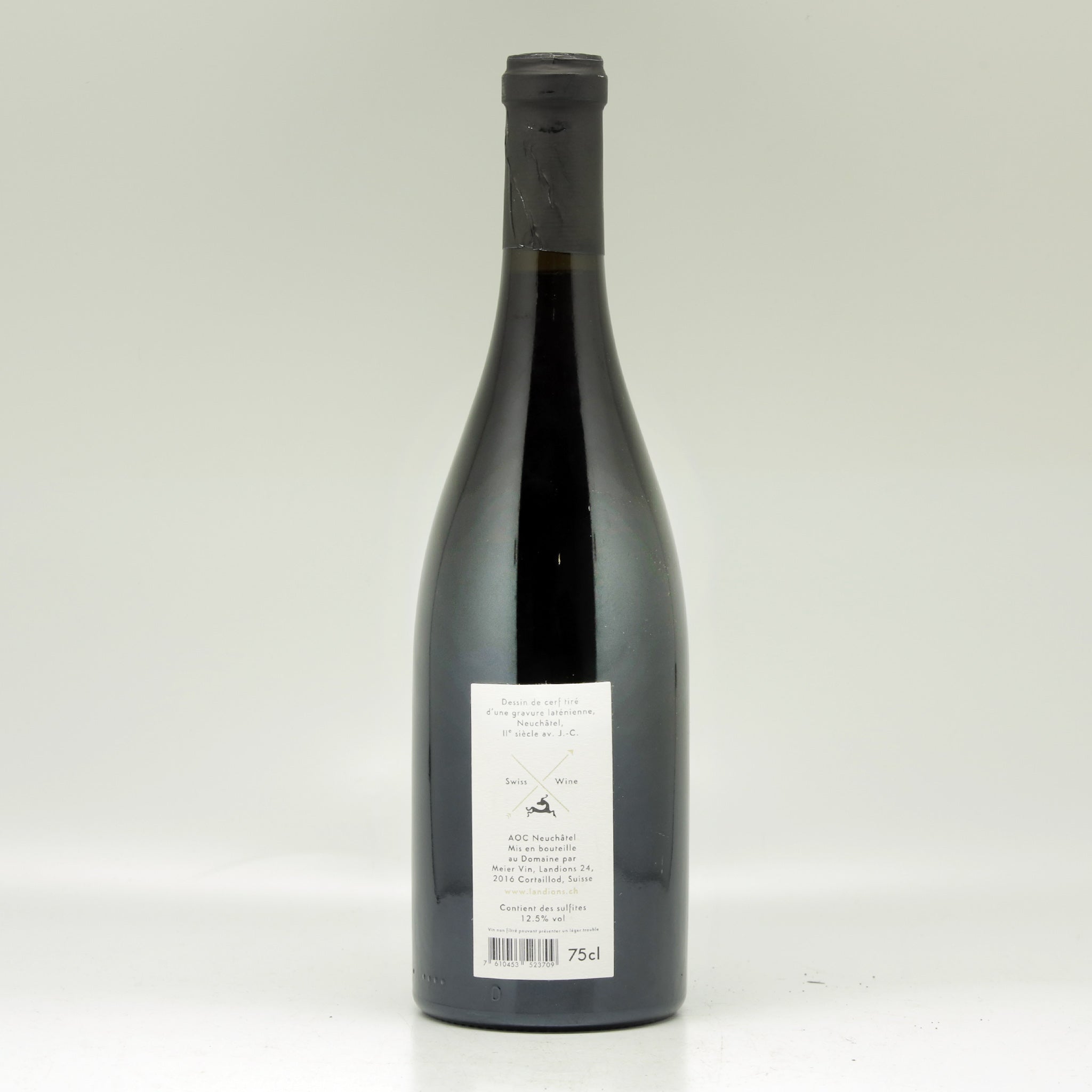Les Cailloutis 2017 Les Landions bottle 75cl back view