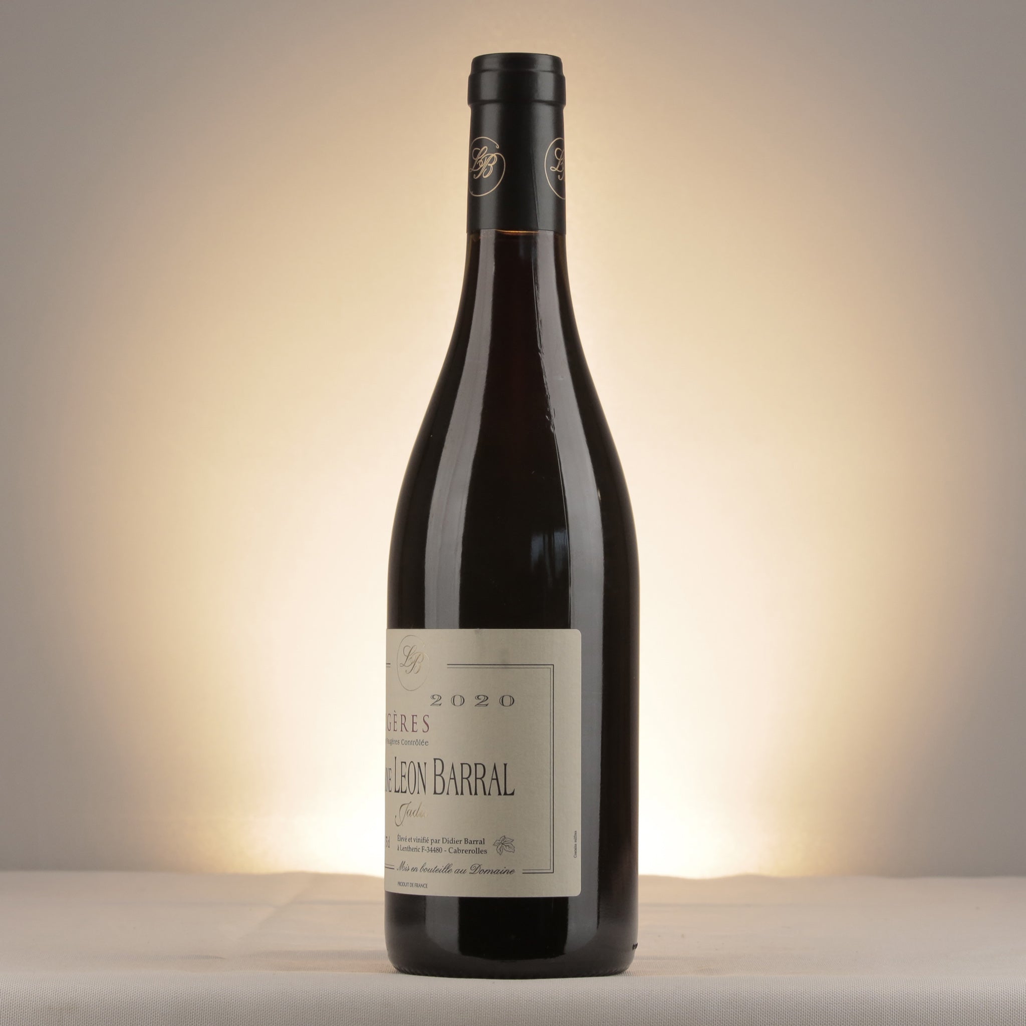 Domaine Léon Barral Jadis Faugeres 2020 Bottle detail