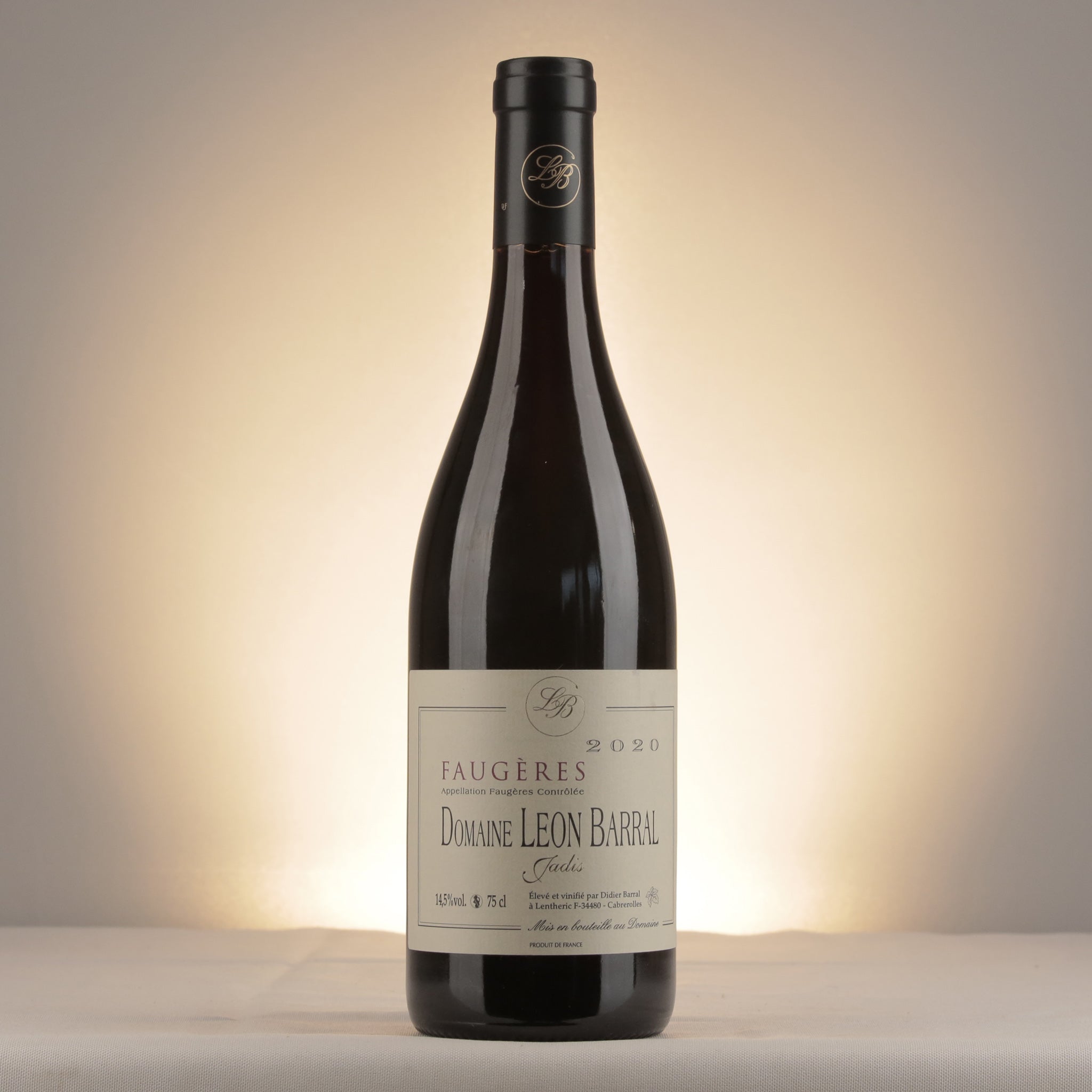 Domaine Léon Barral Jadis Faugeres 2020 Bottle front