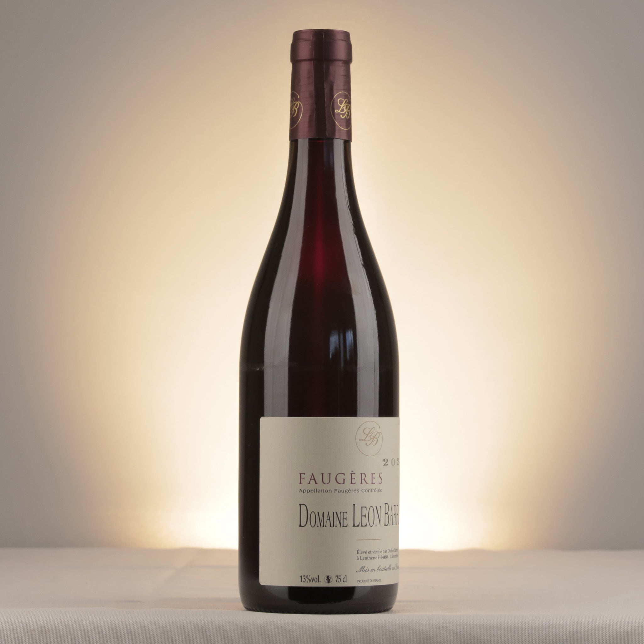 Domaine Léon Barral Rouge Faugères 2020 Bottle label