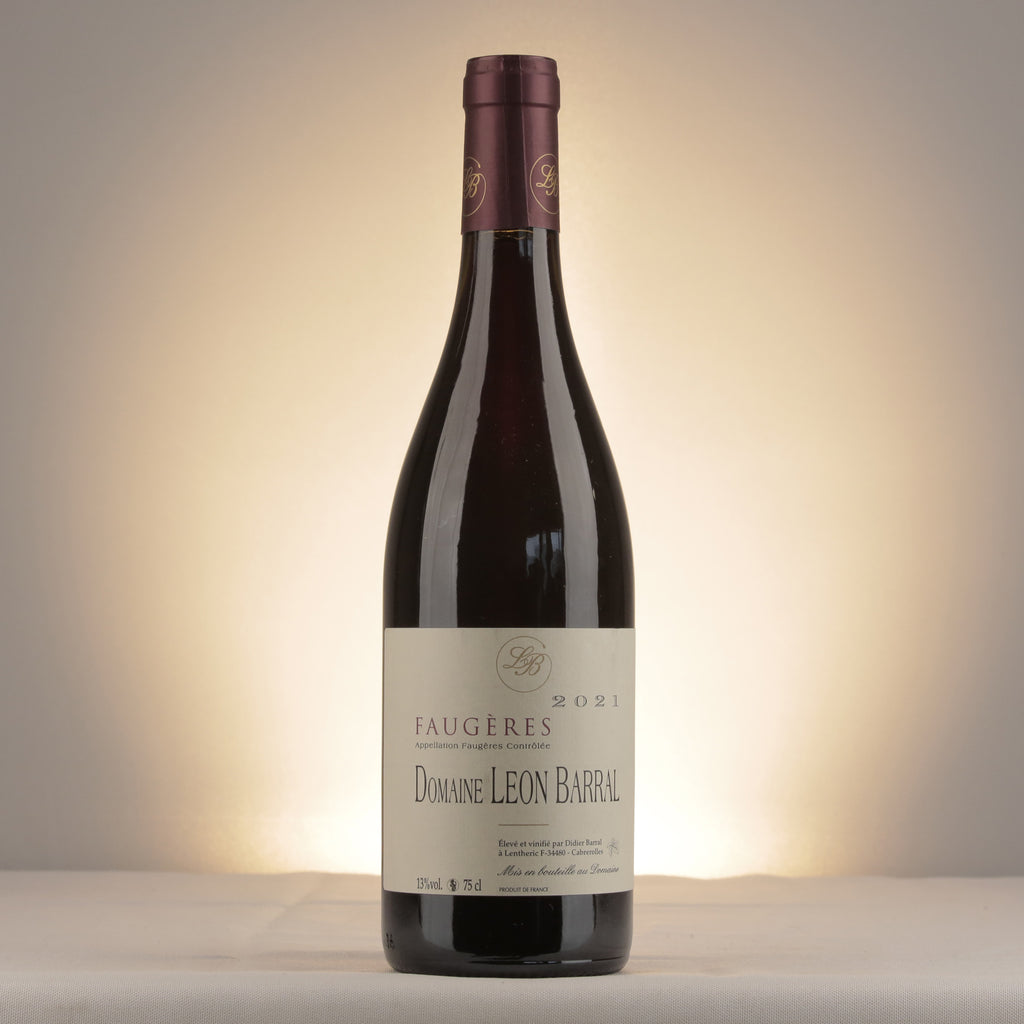 Domaine Léon Barral Rouge Faugères 2021 Bottle front