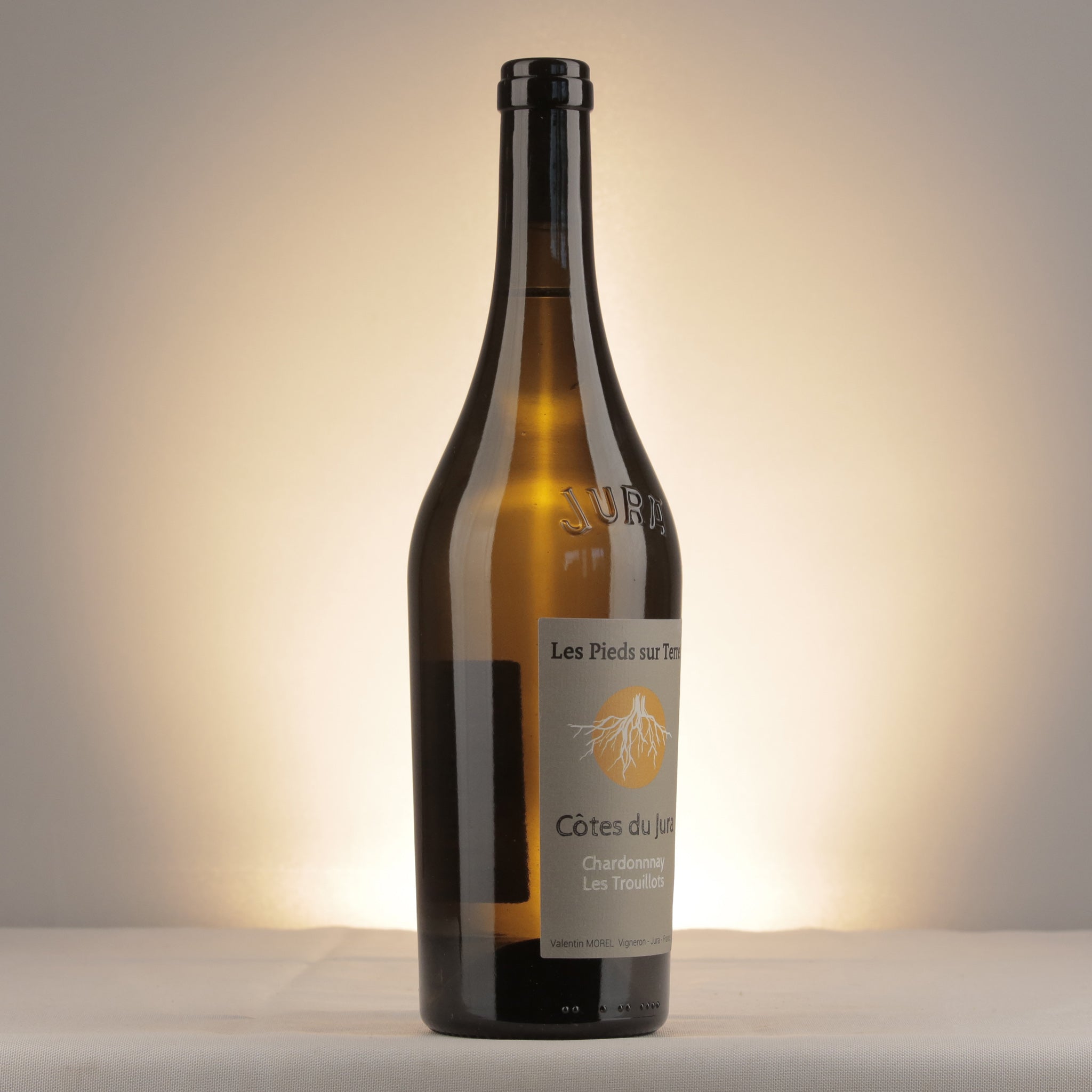 Les Pieds sur Terre Côtes du Jura  Les Trouillots Chardonnay 2022 Bottle label