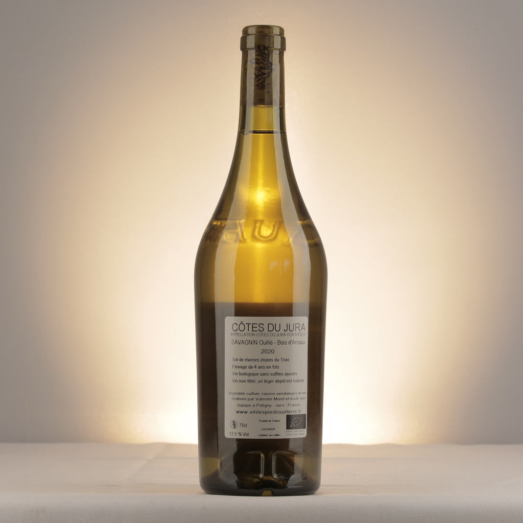 Les Pieds sur Terre En Bois d'Arnaux Savagnin Ouillé 2020 Bottle back