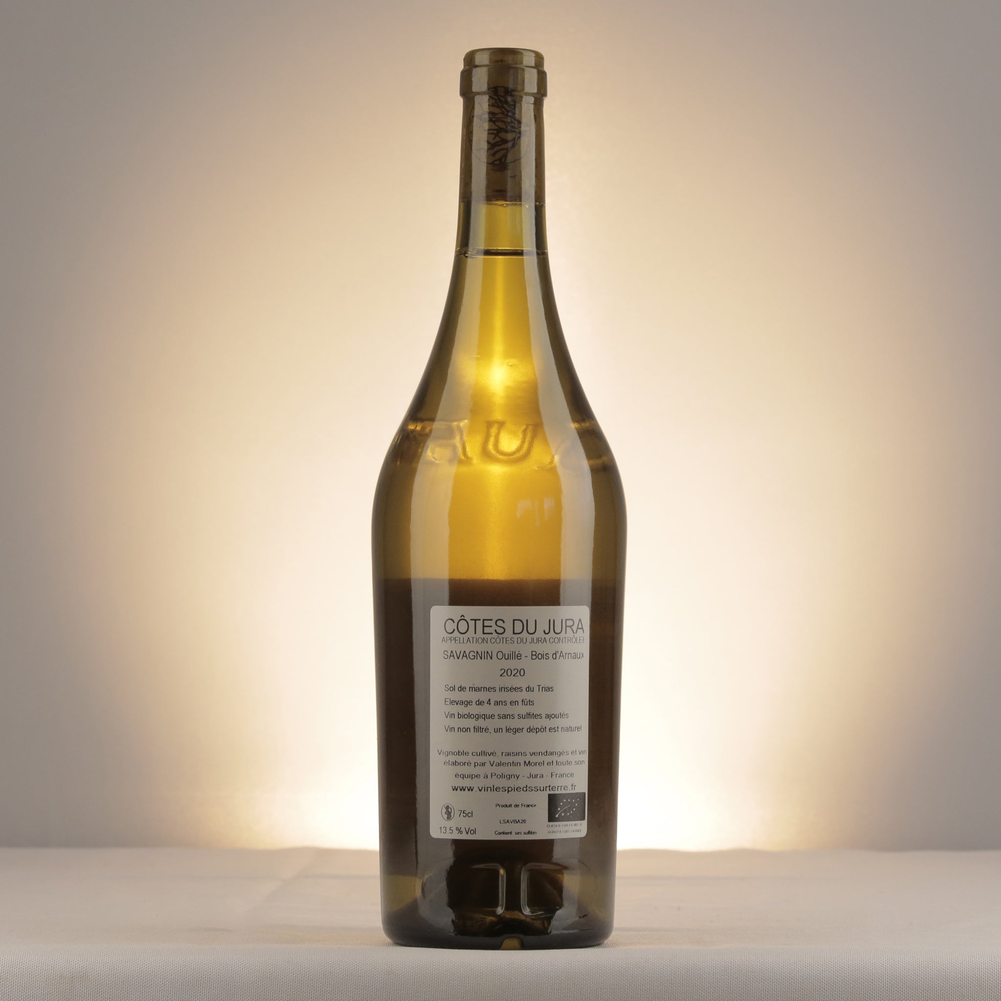 Les Pieds sur Terre En Bois d'Arnaux Savagnin Ouillé 2020 Bottle back